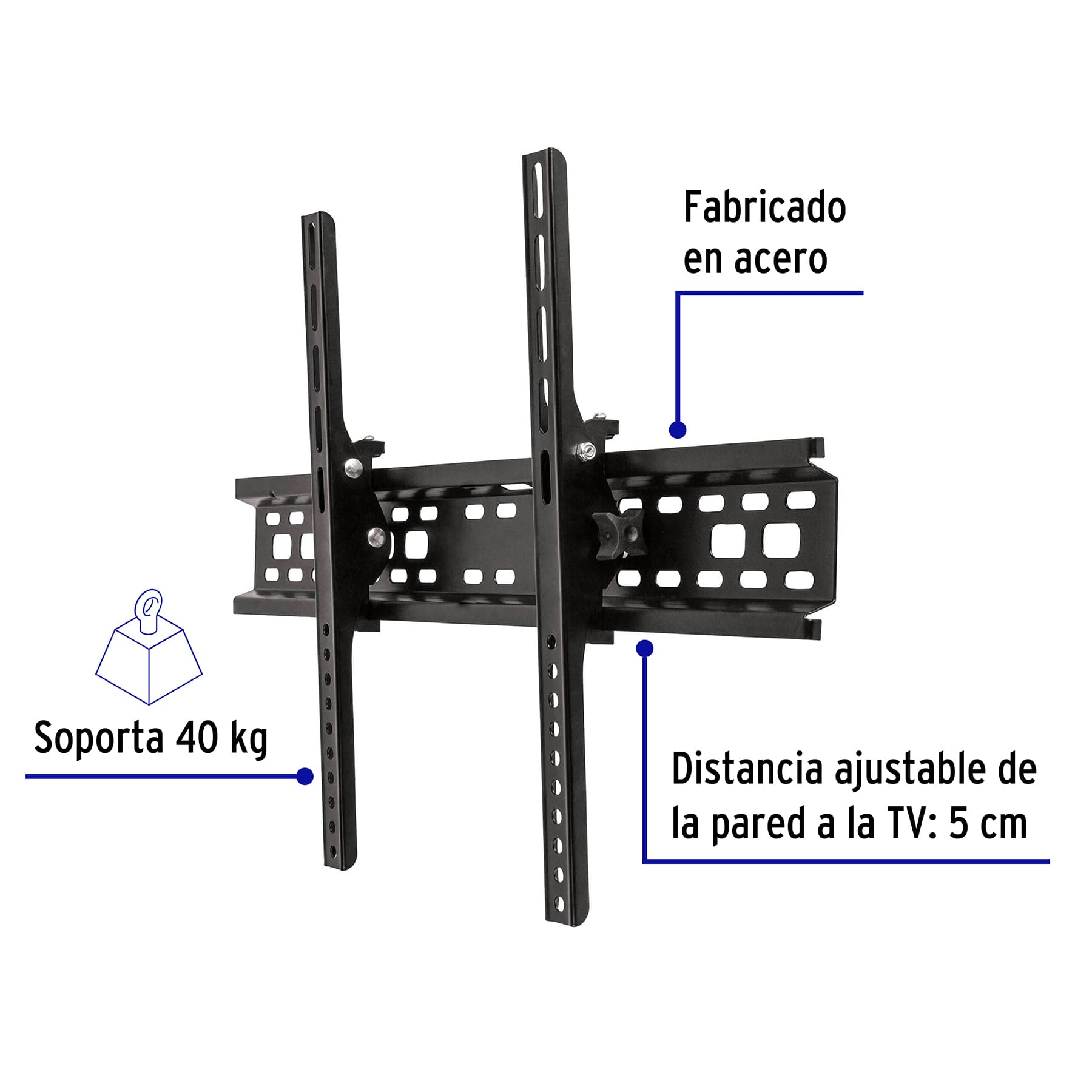 Soporte para pantallas de 32" a 70" con movimiento angular