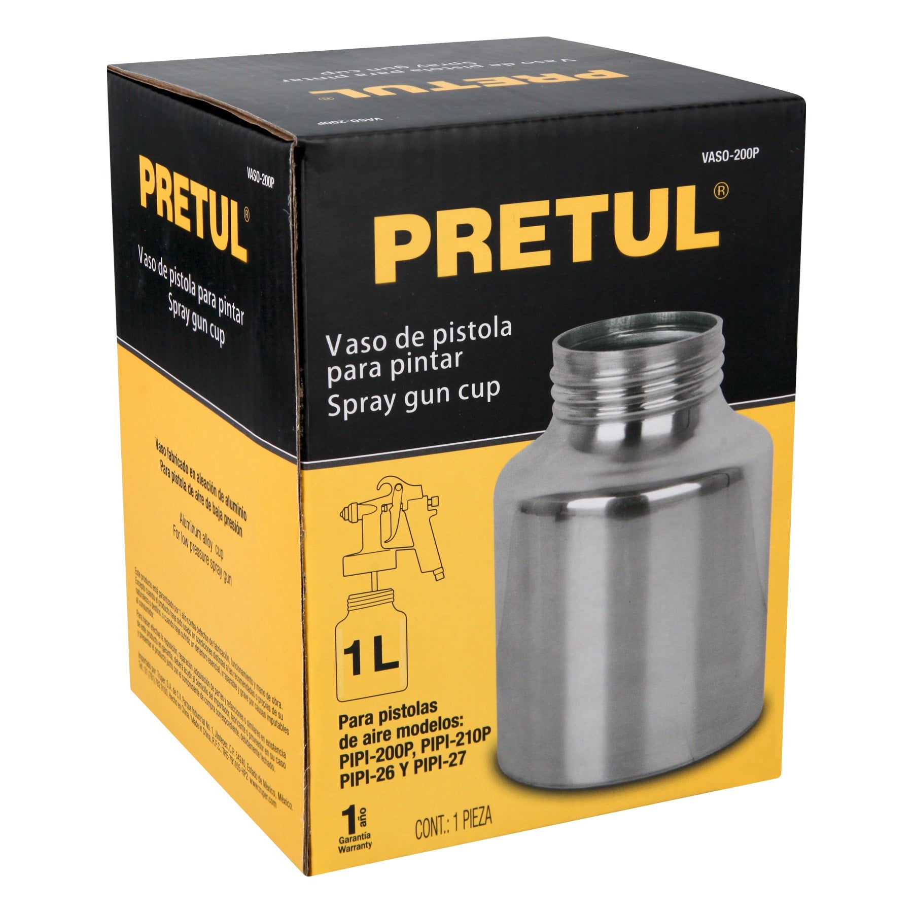 Vaso aluminio de repuesto para PIPI-26/27, Truper