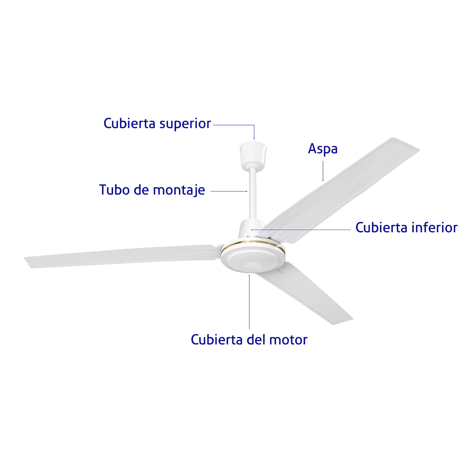 Ventilador de techo, 56", Volteck