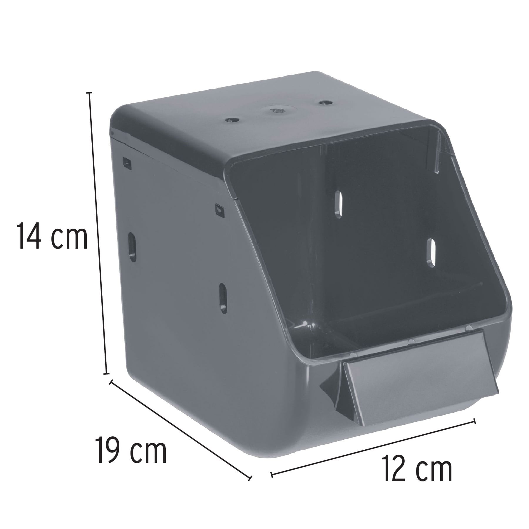 Gaveta plástica para organizar, negra, Truper