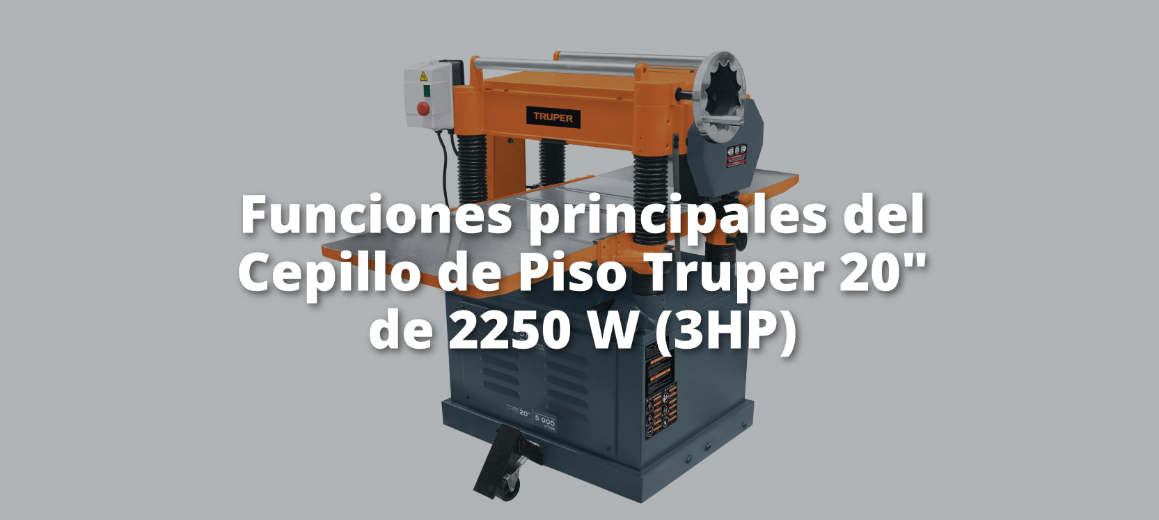 Guía Completa sobre el Cepillo de Piso Truper 20" de 2250 W (3HP)