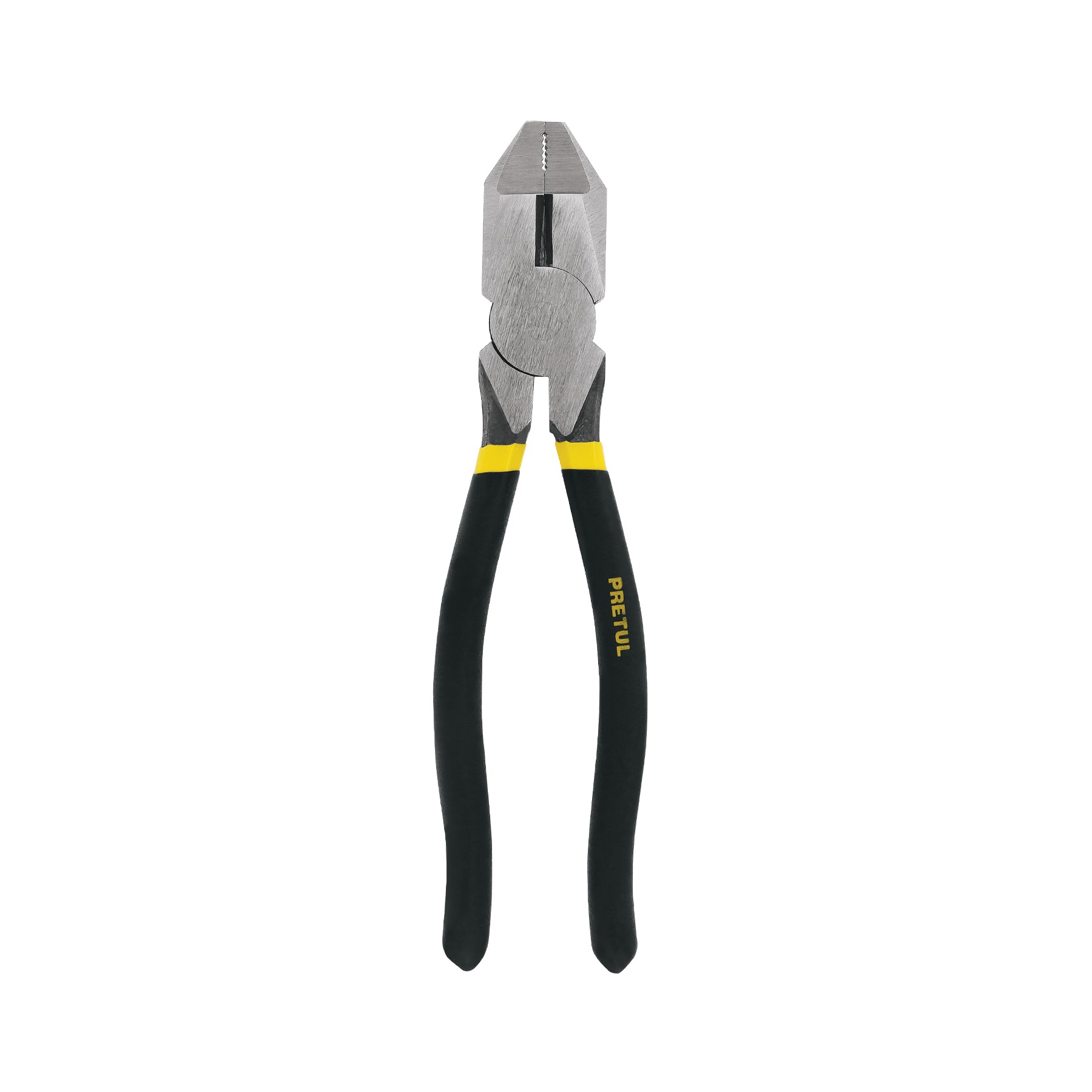 Pinza para electricista 9" uso rudo, mango de PVC, Pretul