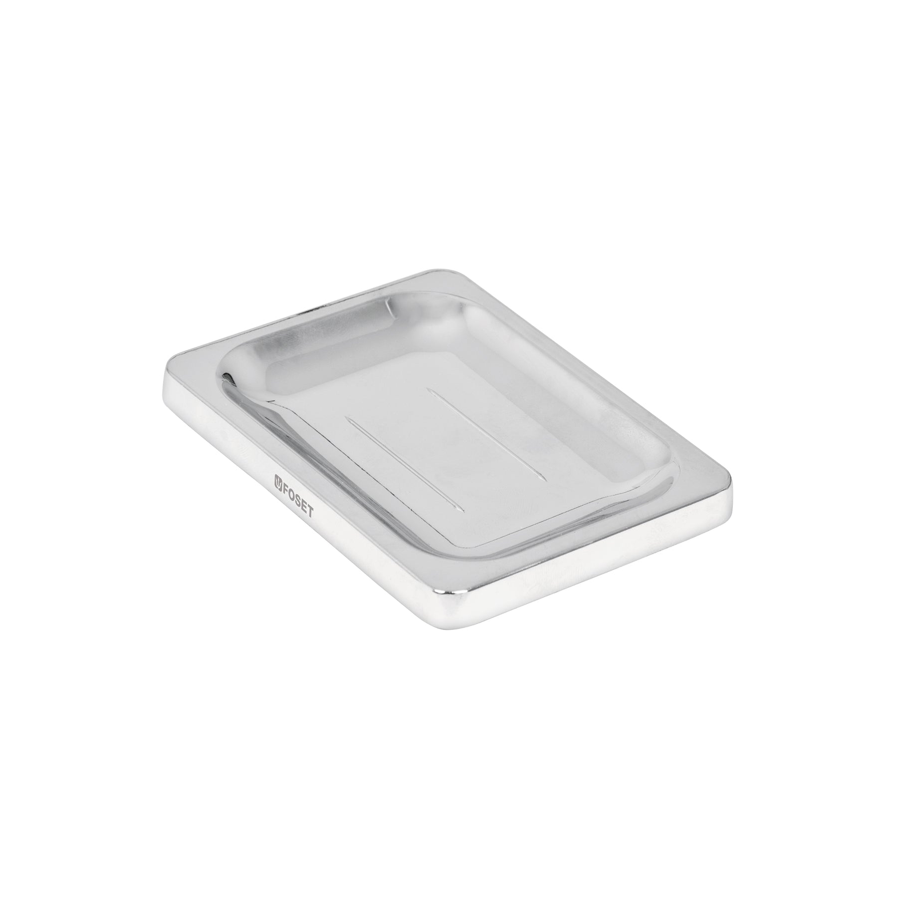 Jabonera metálica, cromo, BASIC, Foset, A-908, 49611