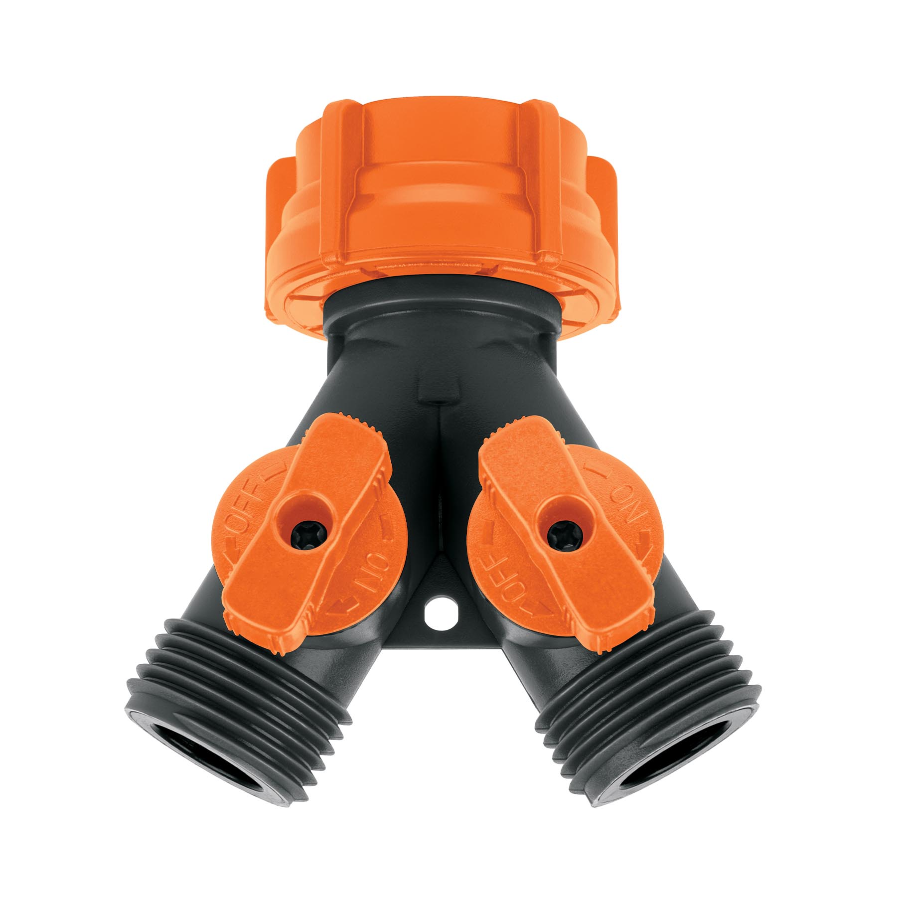 Conector "Y" 3/4" plástico con tuerca móvil p/manguera