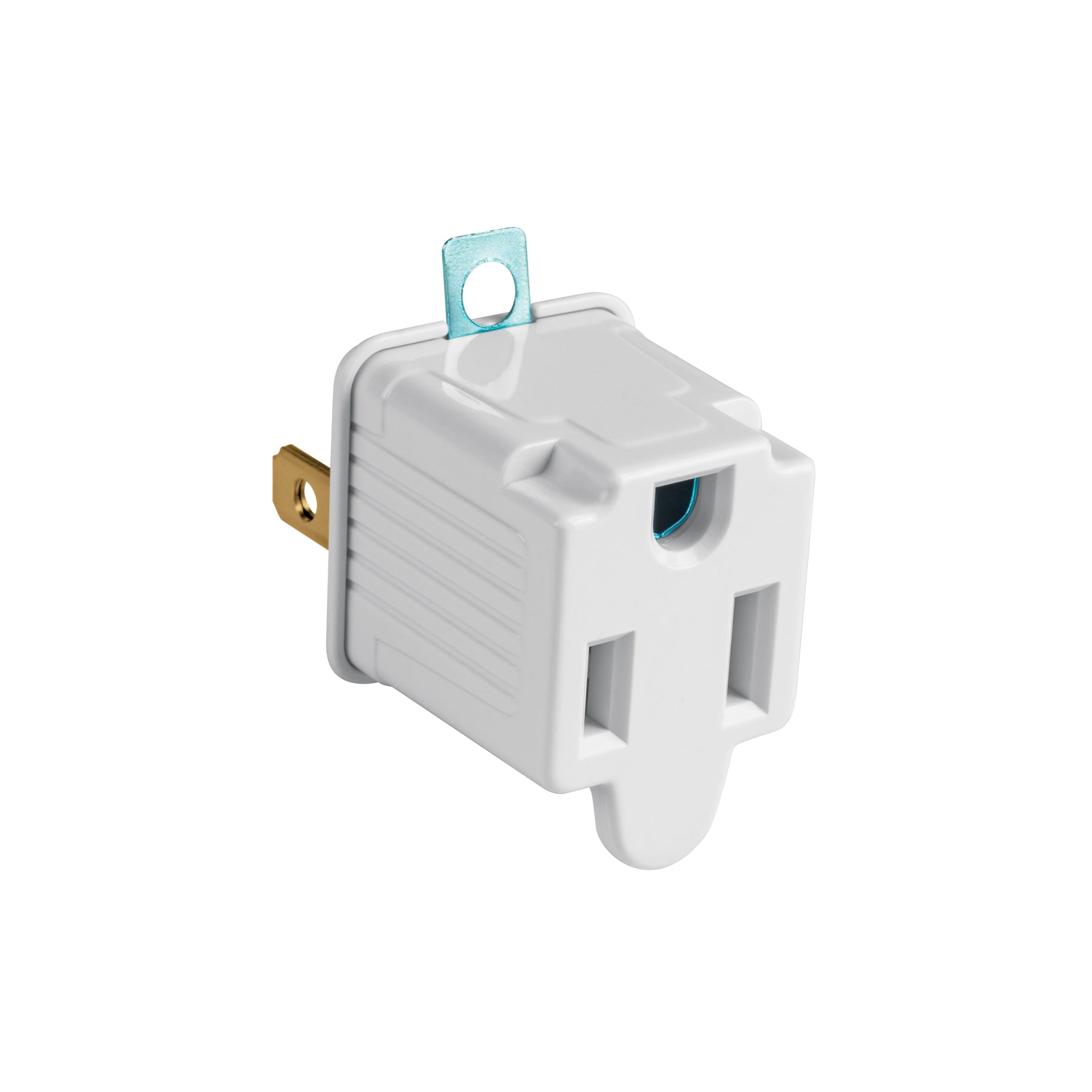 Bolsa con 2 adaptadores 3 a 2 blancos, Volteck, AD-32B, 46252