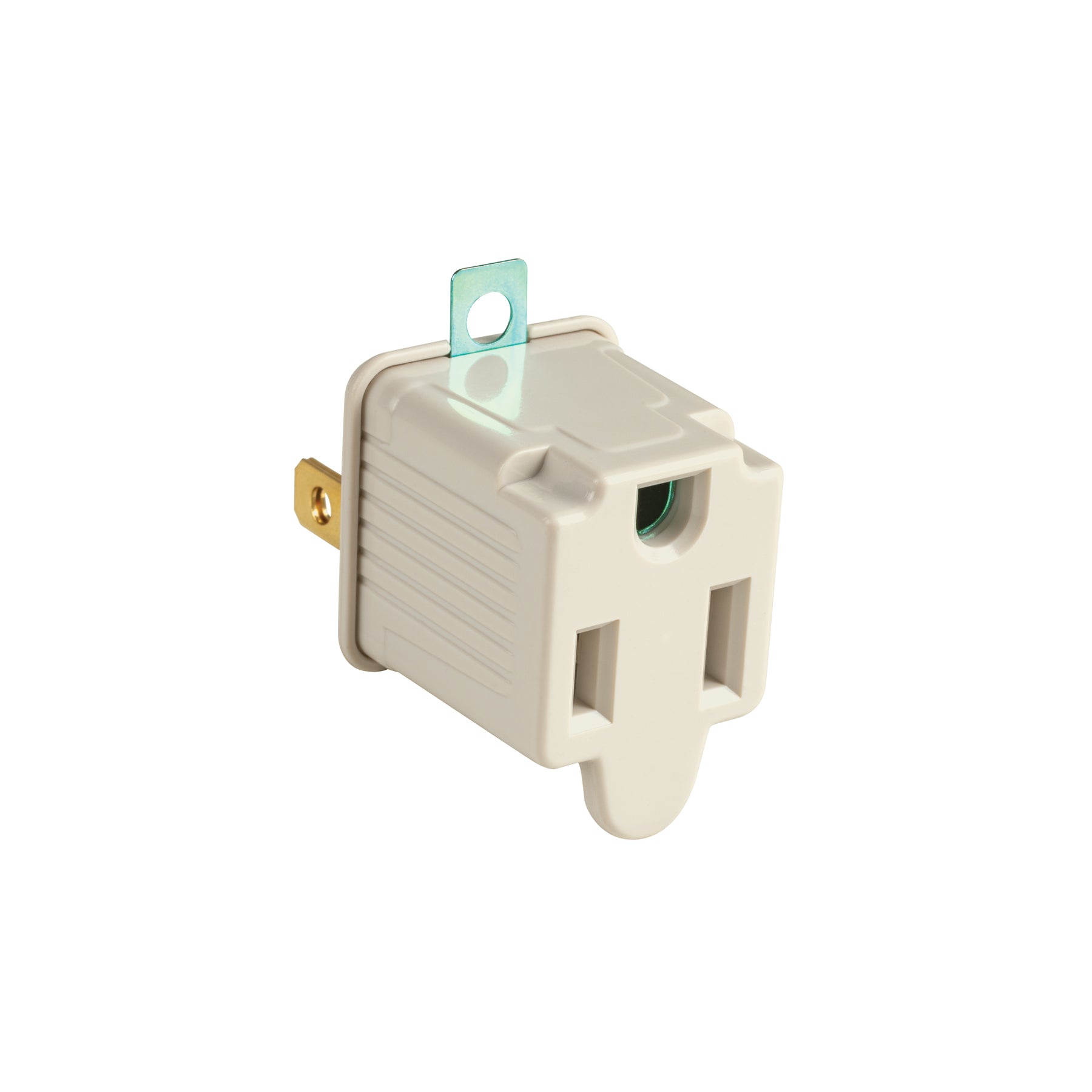 Adaptador 3 a 2, gris, a granel, Volteck, AD-32G-G, 46257