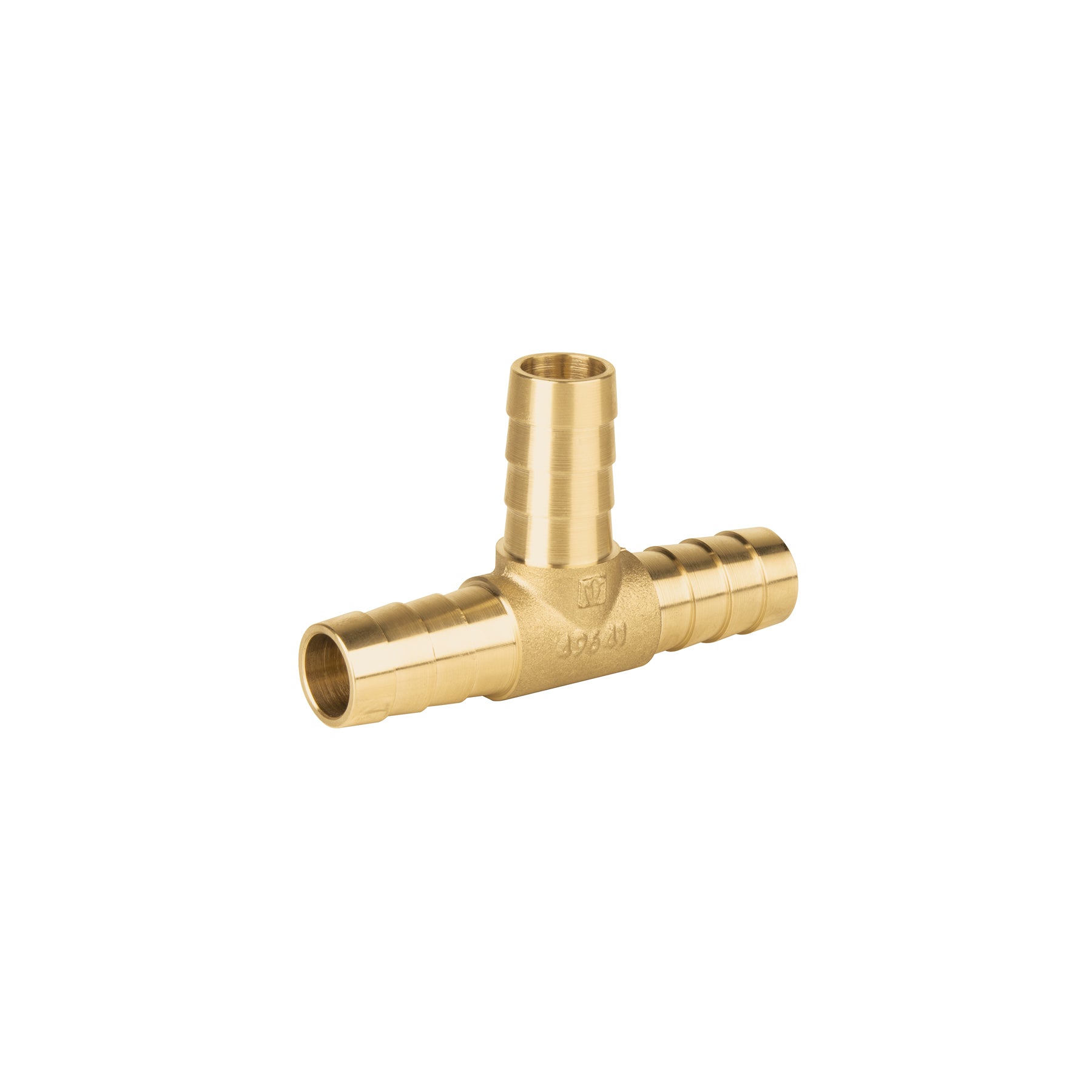 Tee inserción macho latón 1/2" para poliducto negro, Foset