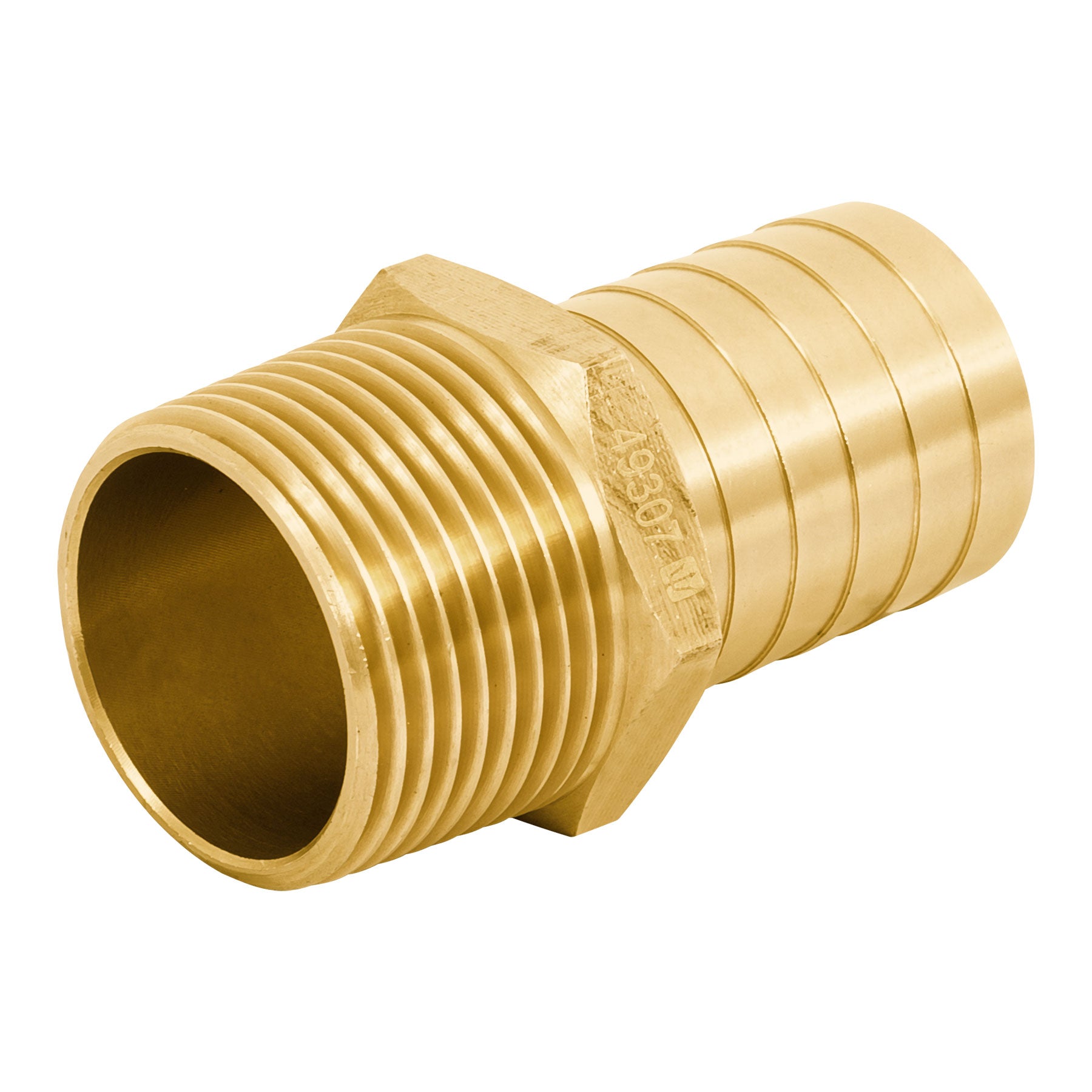Adaptador macho de latón 1" para poliducto, Foset