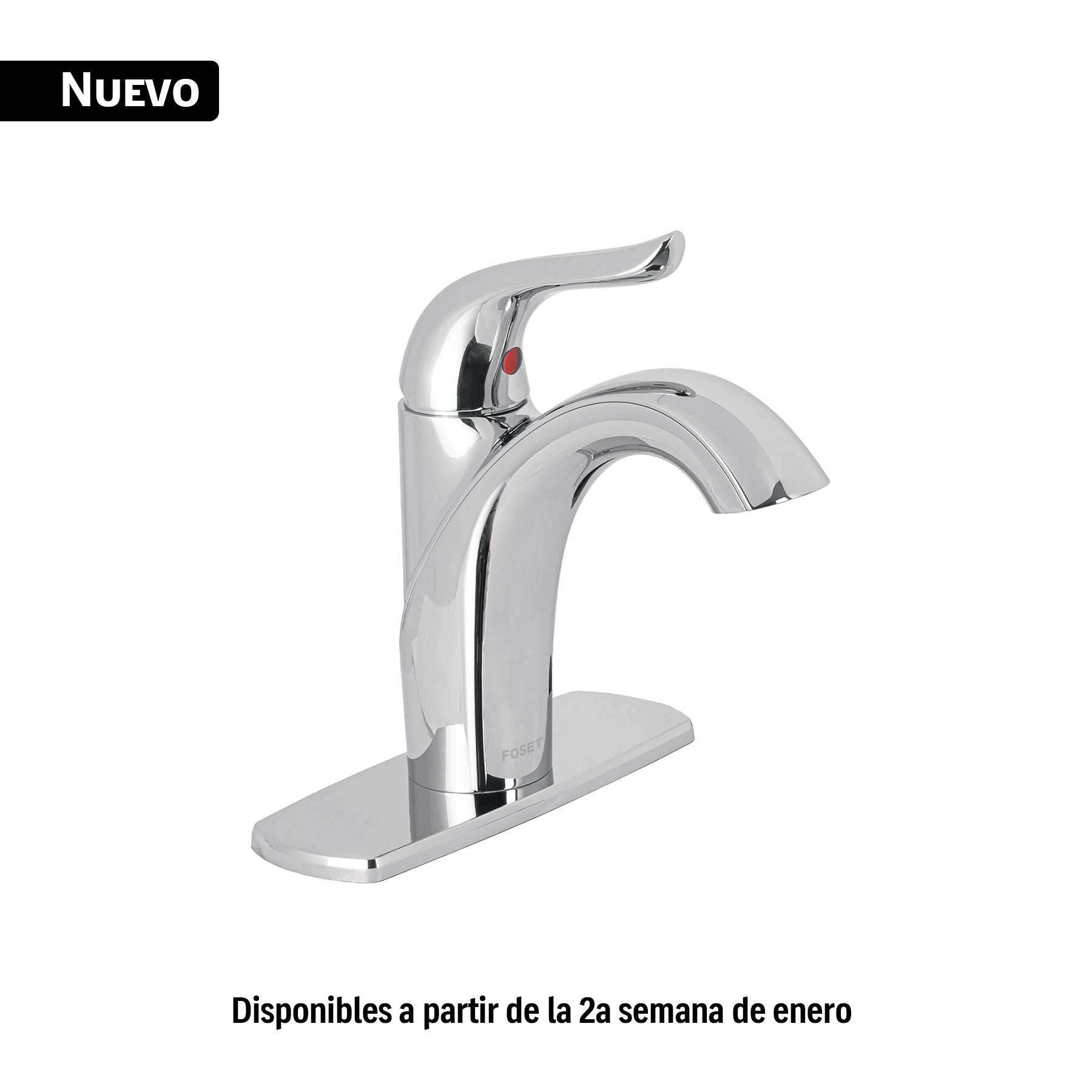 Monomando corto lavabo, cromo, FOSET AERO