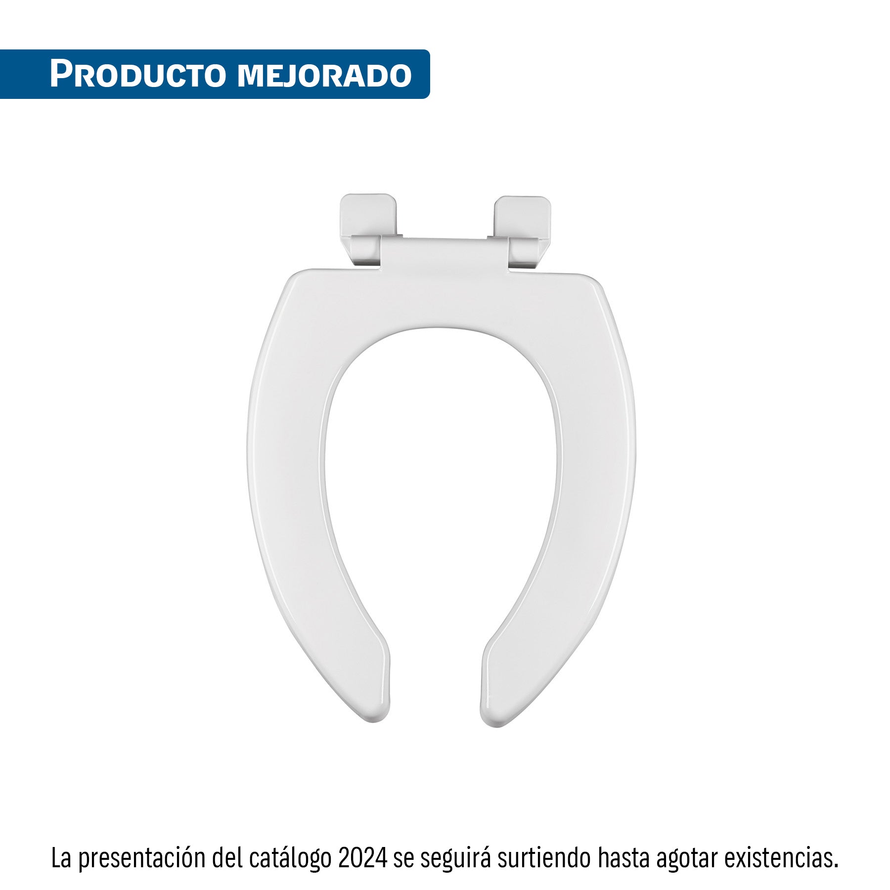 Asiento alargado sin tapa para taza fluxómetro, blanco, AQUA, Foset, AFWC-45B, 49368