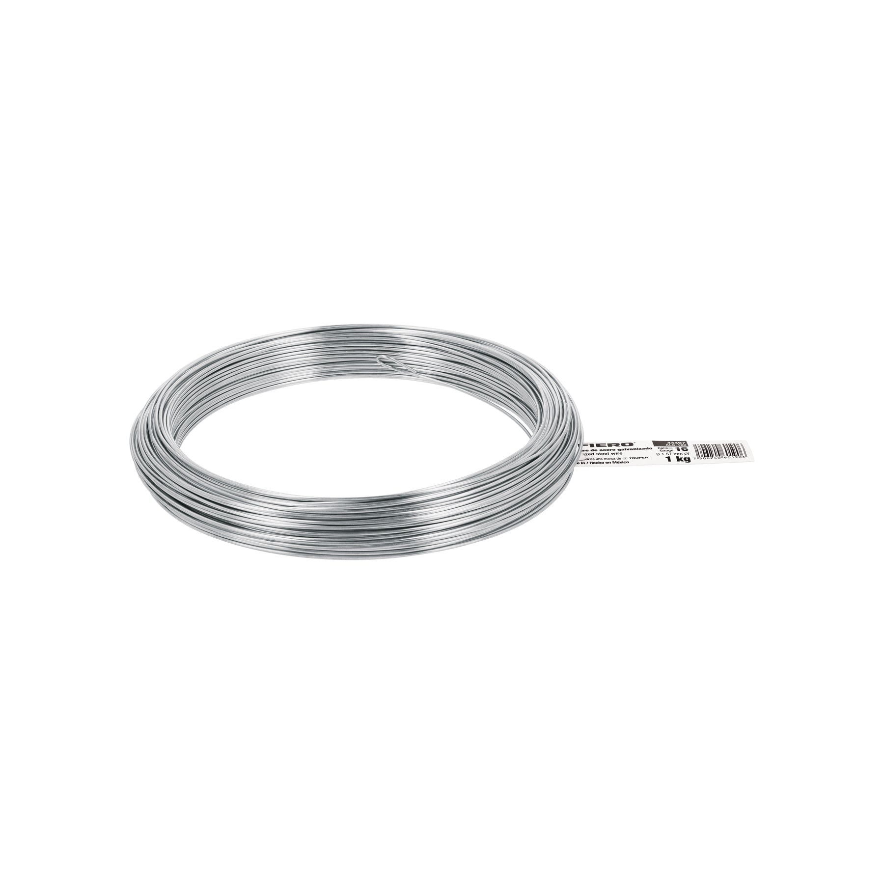 Kilo de alambre galvanizado, calibre 16, Fiero