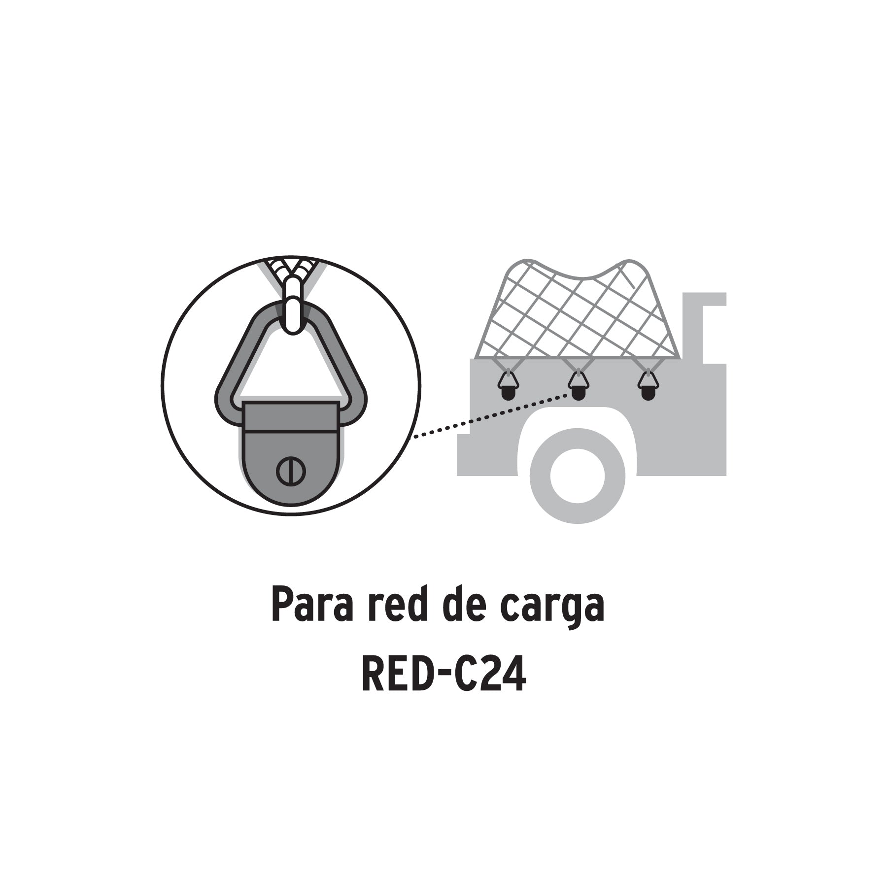Blister con 10 anclajes para redes de carga de 3.5 ton.