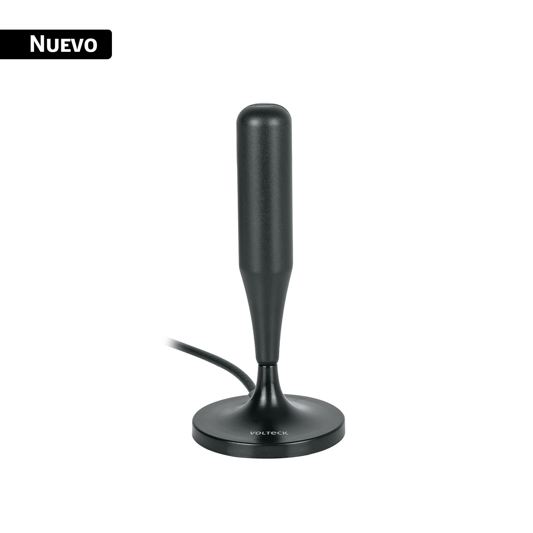 Antena interior para TV HD, base magnética, 26 dB, Volteck, ANIN-24, 49775