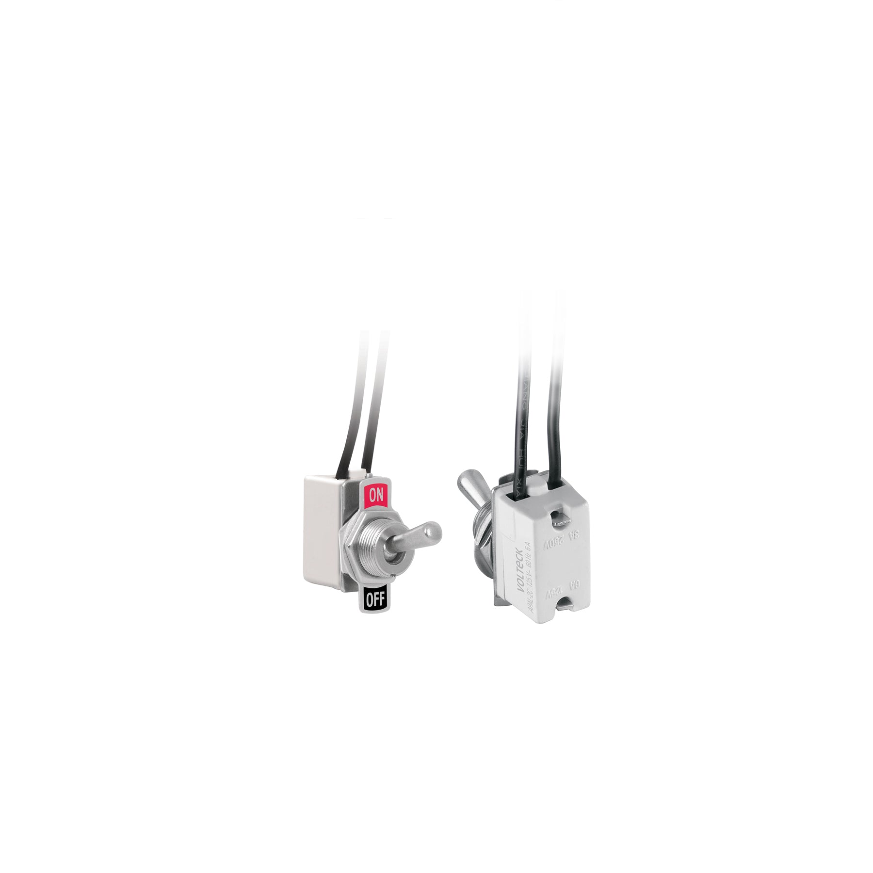 Interruptor de palanca con cable, 1 polo, on-off, Volteck, APAL-2C, 46444