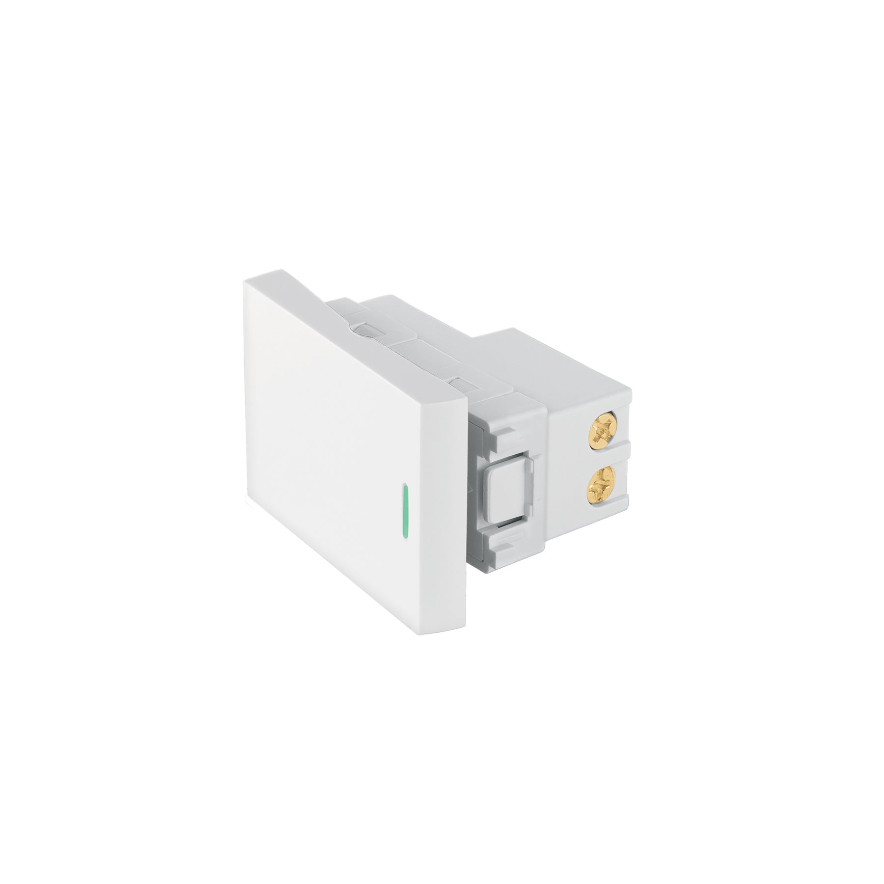 Interruptor de 3 vías blanco de 1.5 módulos, línea Lisboa, Volteck, APSE15-ELB, 47944