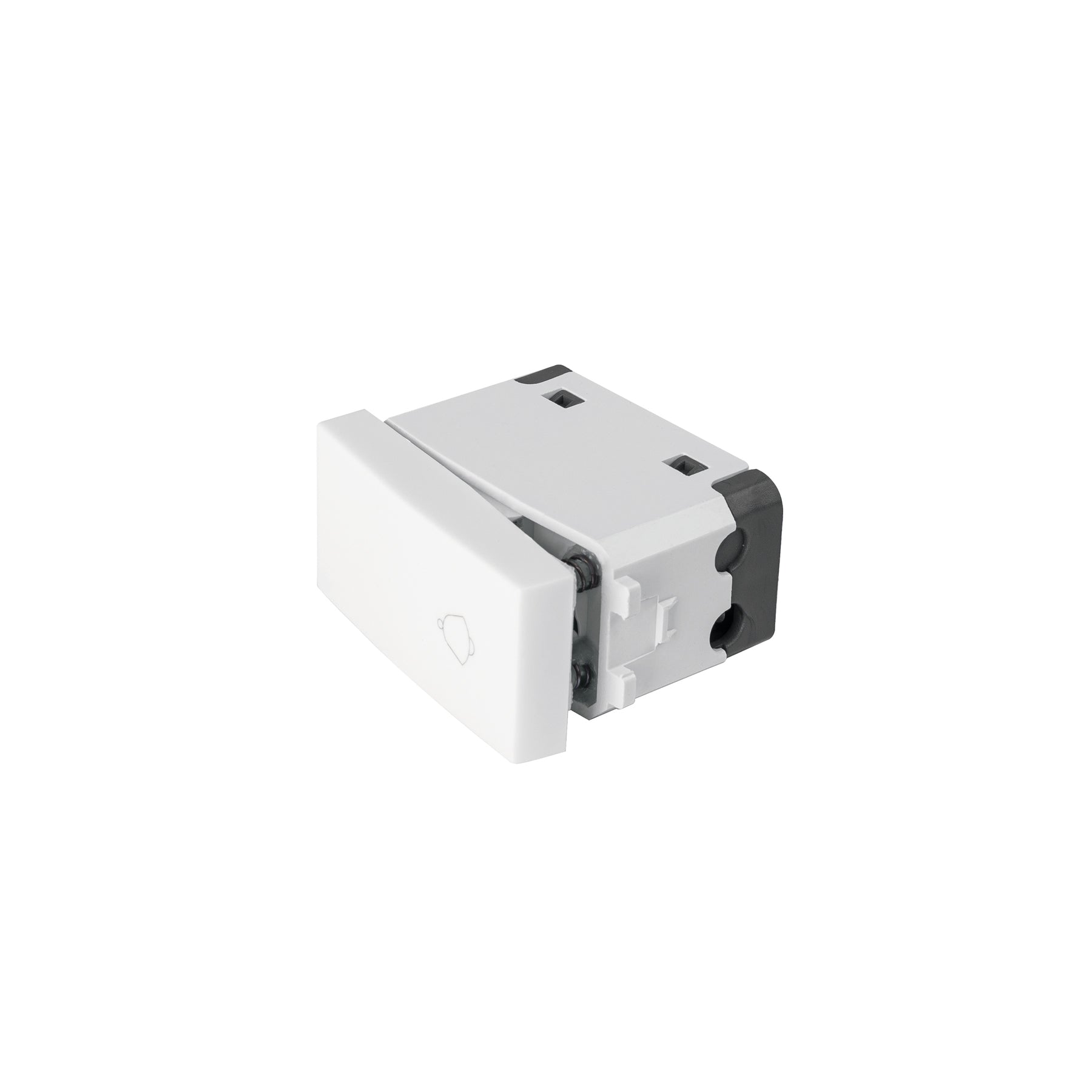 Interruptor para timbre, línea Oslo, color blanco, Volteck, APTI-OB, 48323