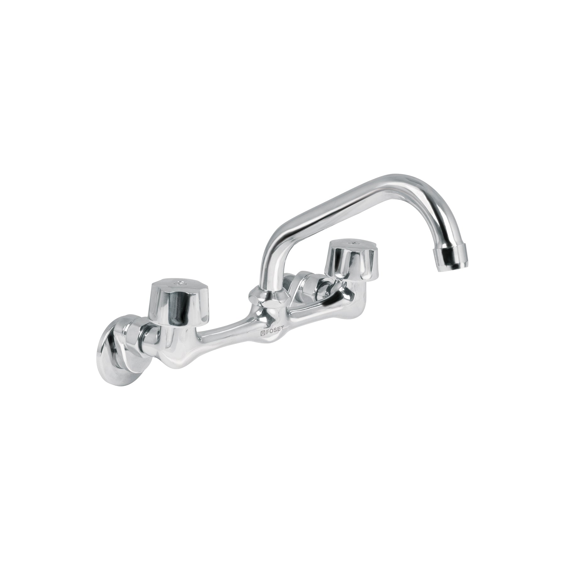 Mezcladora fregadero 8" cromo, instalación a pared, AQUA, Foset, AQF-92, 49447