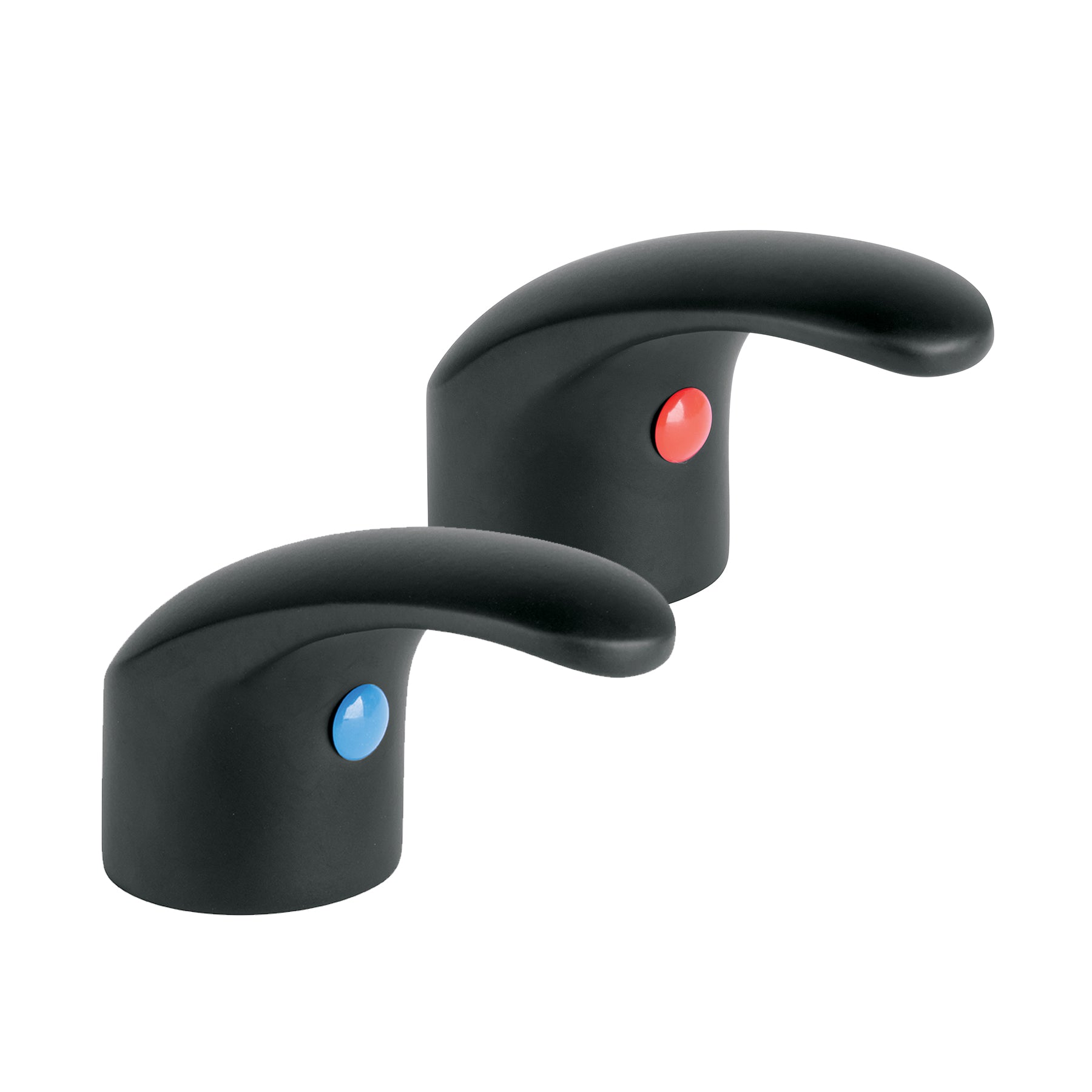Juego manerales de palanca para lav-fregadero,negro mate,Aqua