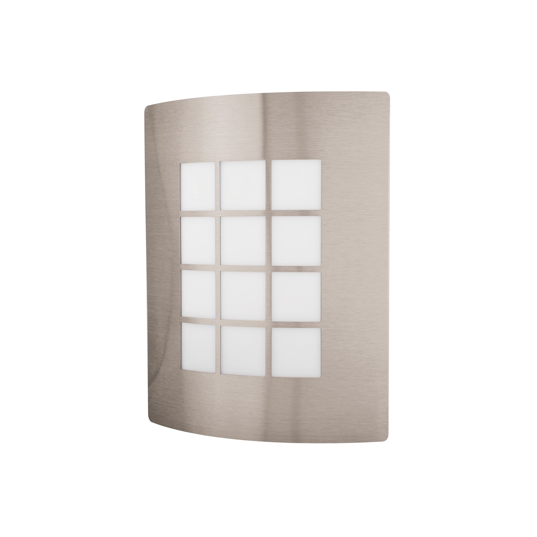 Arbotante decorativo cuerpo acero inoxidable lámpara no incluida