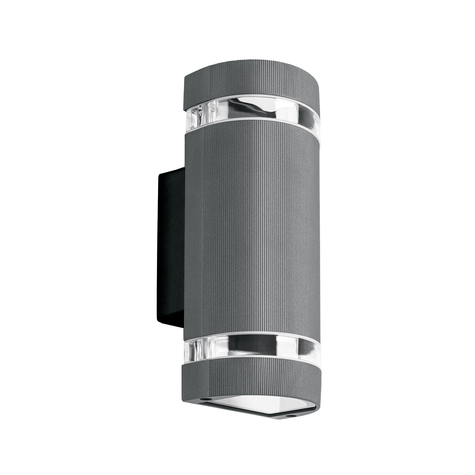 Arbotante exterior con 2 spots, lámparas no incluida, gris