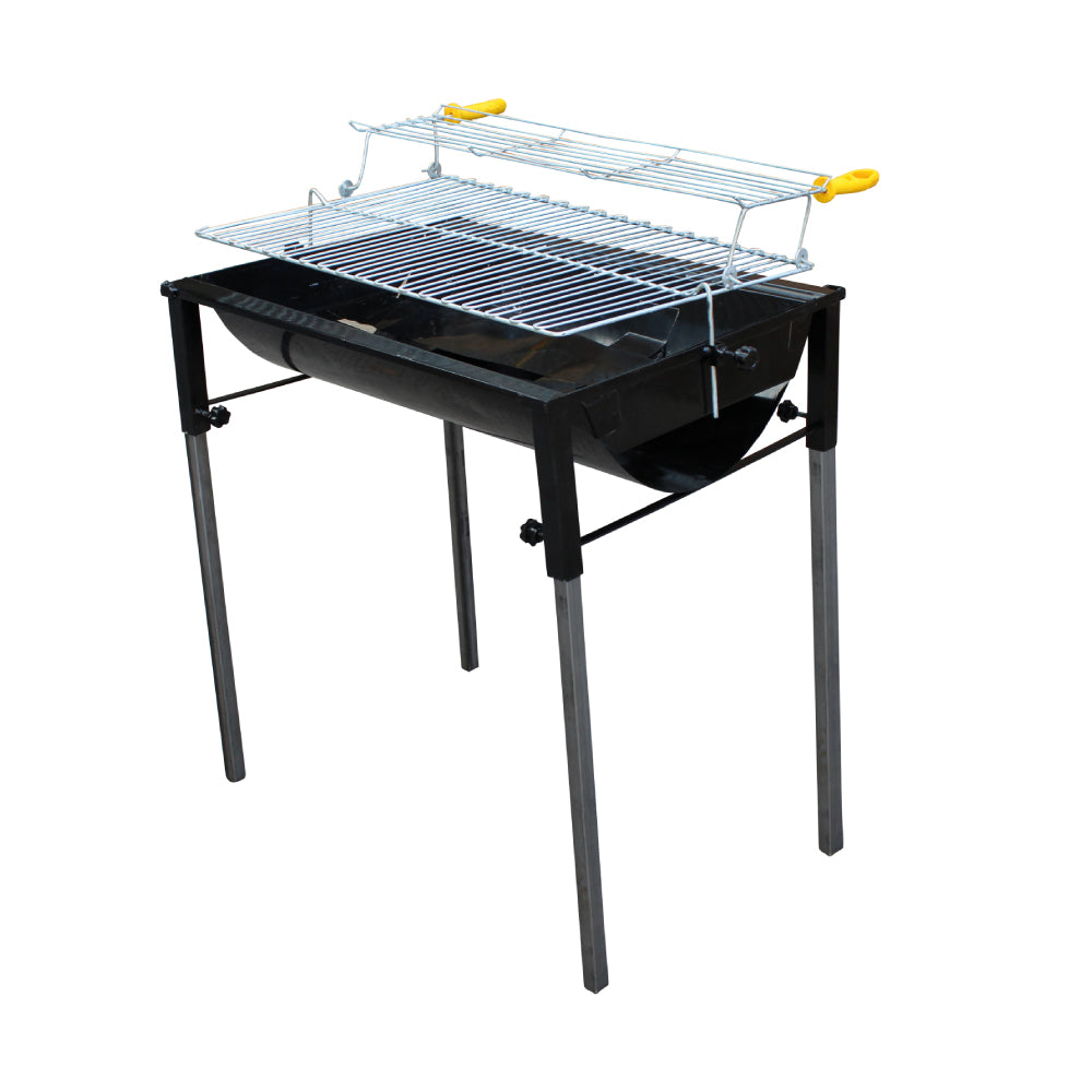 Asador para carbón grande, 80 x 44 cms