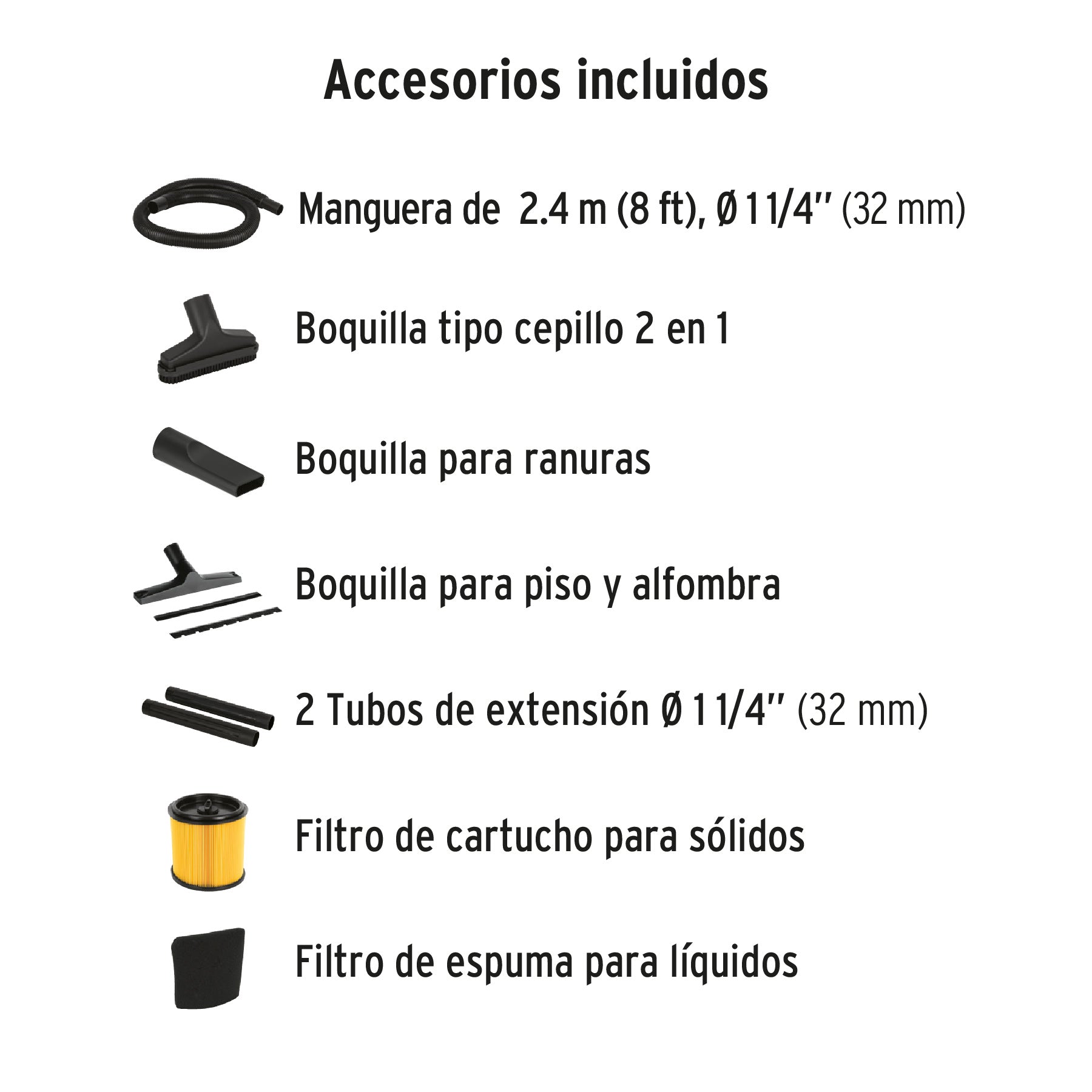 Aspiradora de sólidos y líquidos, 5 gal, acero inoxidable Truper