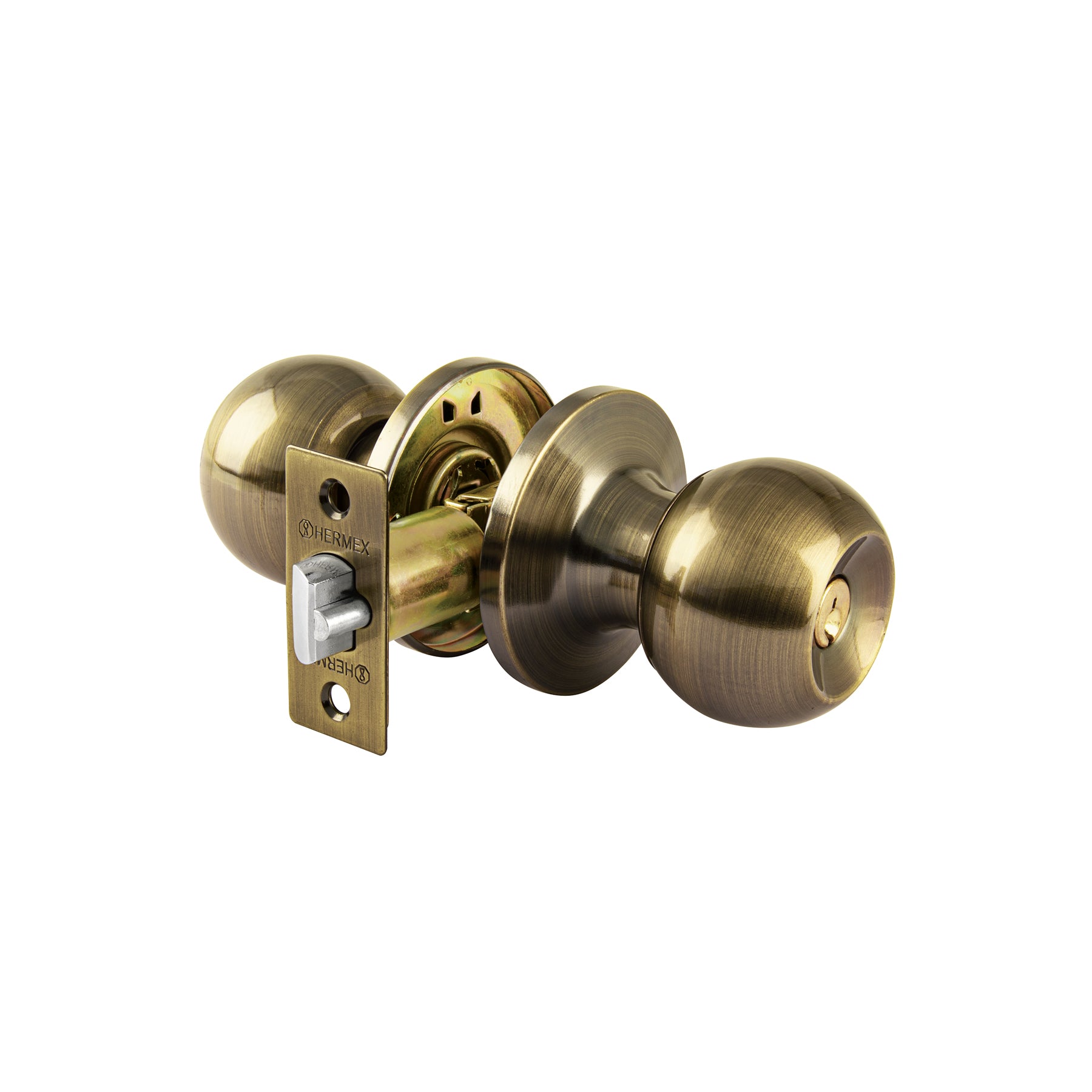 Cerradura tipo esfera, tubular, recámara, antiguo, BASIC, Hermex, BALT-LA-RP, 23659