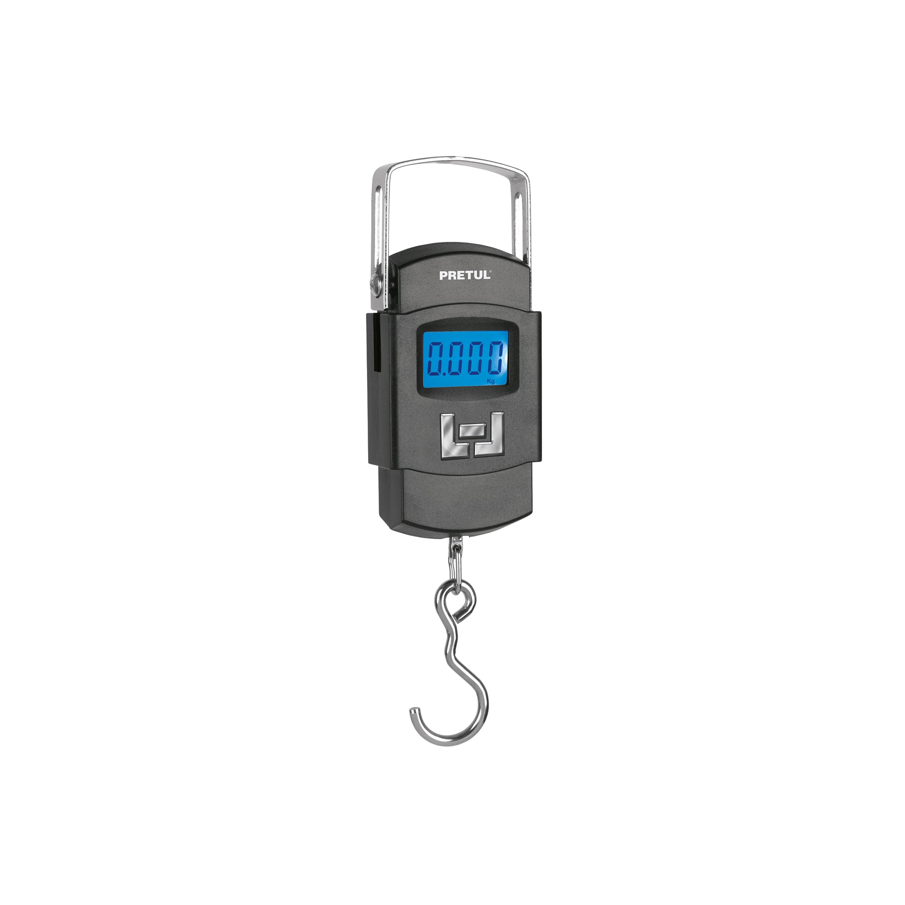 Báscula electrónica colgante, de pilas, 50 kg, Pretul