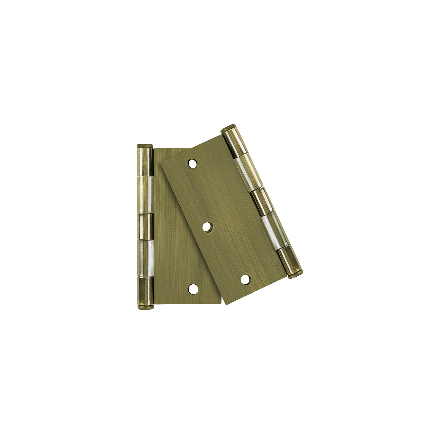 Bolsa con 2 bisagras cuadradas 3-1/2", acero antiguo, BASIC