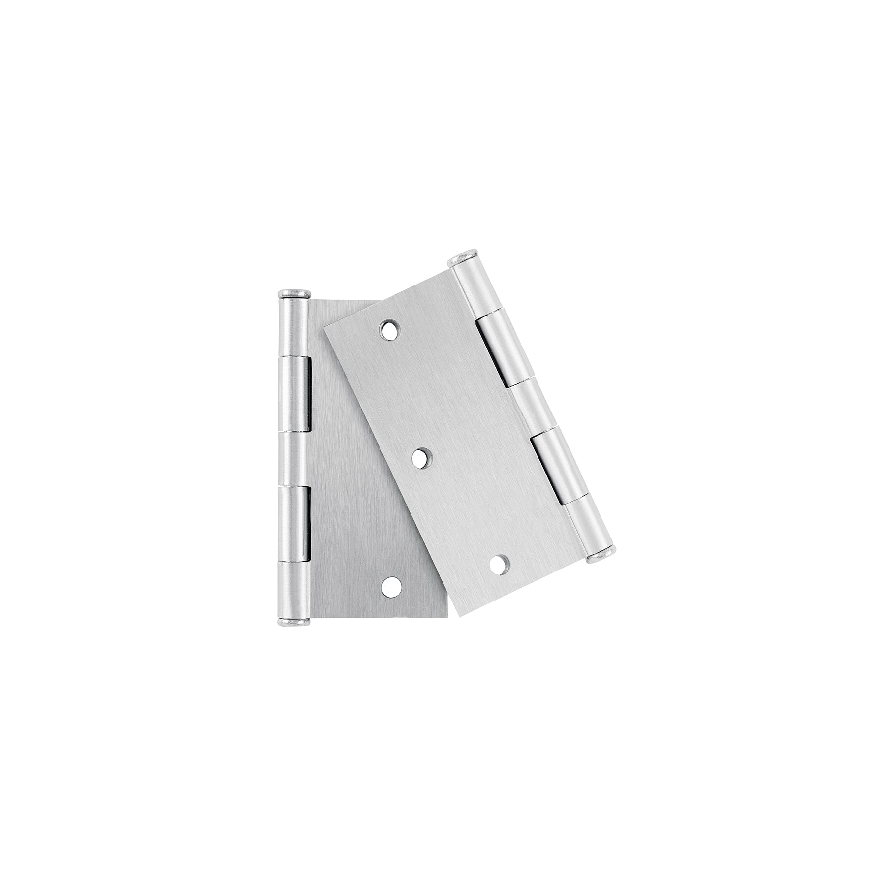 Bolsa con 2 bisagras cuadradas 3-1/2", acero cromo, BASIC