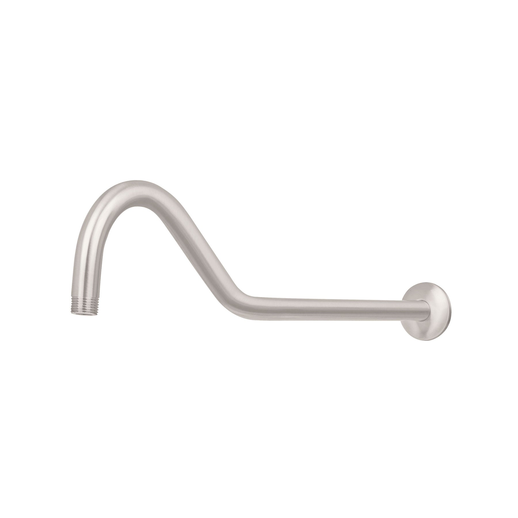 Brazo y chapetón tipo gancho para regadera, 50 cm, satinado, Foset, BCH-720N, 44509