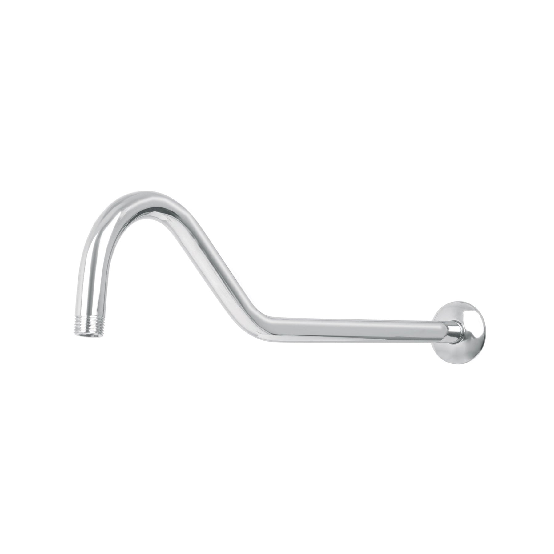 Brazo tipo gancho y chapetón para regadera, 50 cm, AERO, Foset, BCH-720, 44508