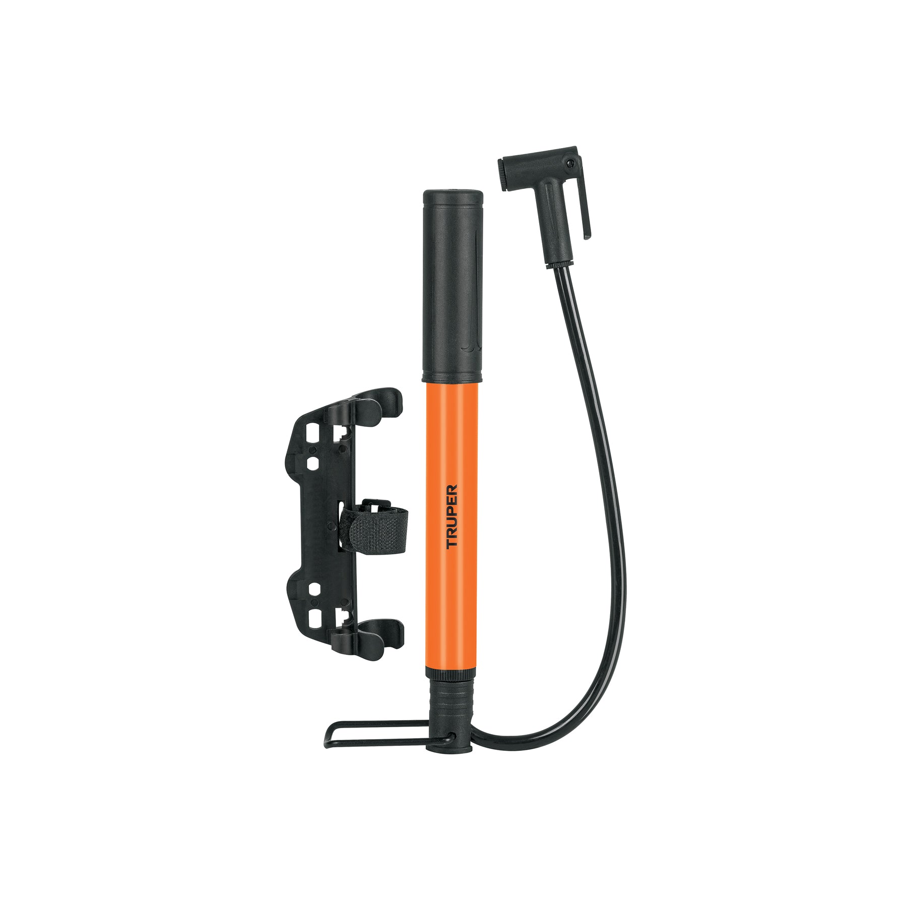 Mini bomba manual para bicicleta, 60 PSI, Truper