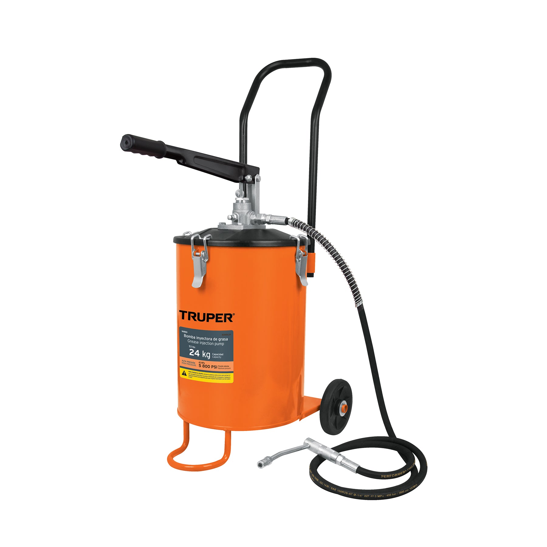 Bomba inyectora de grasa, 24 kg, Truper