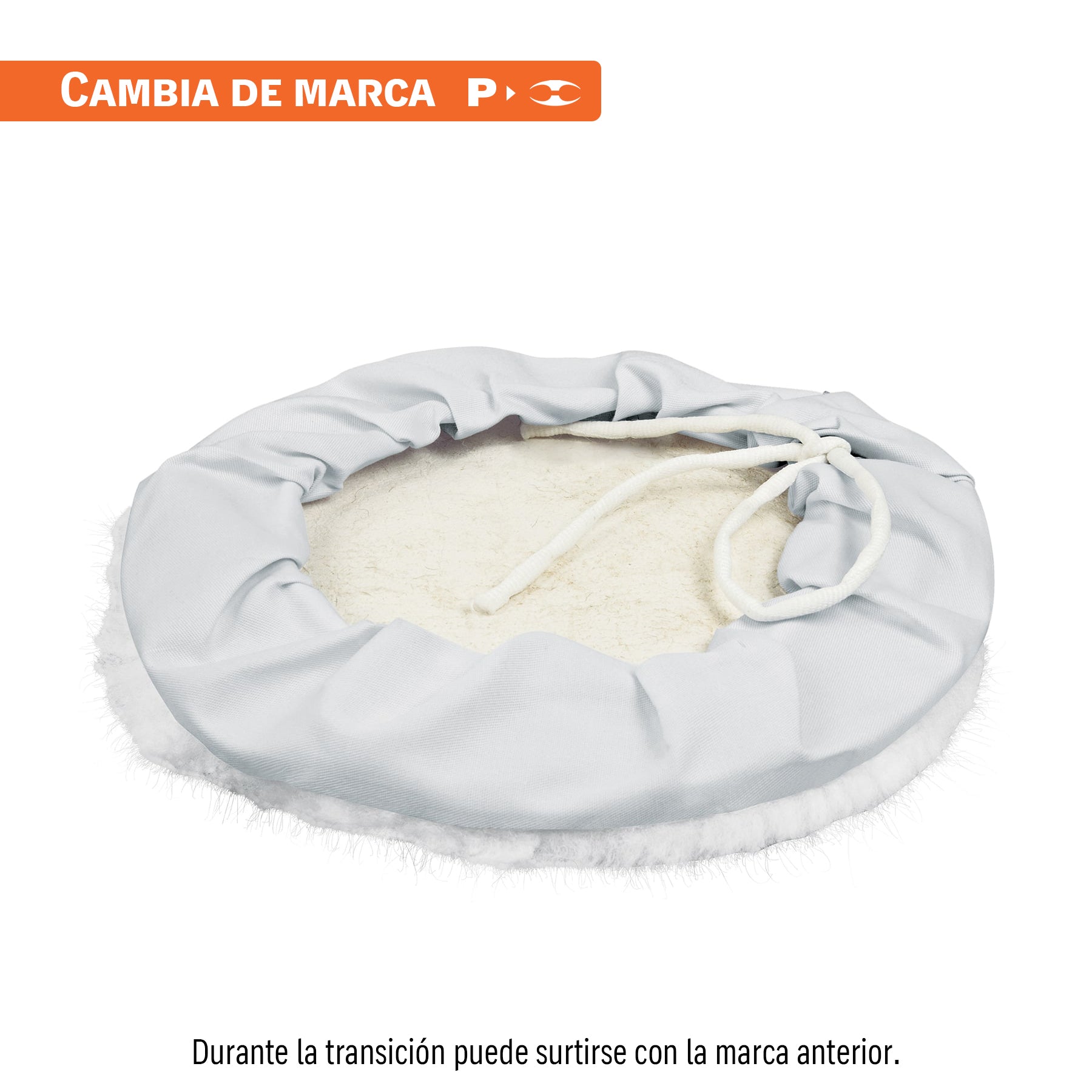 Borla para pulir de lana de 10" con jareta, TRUPER