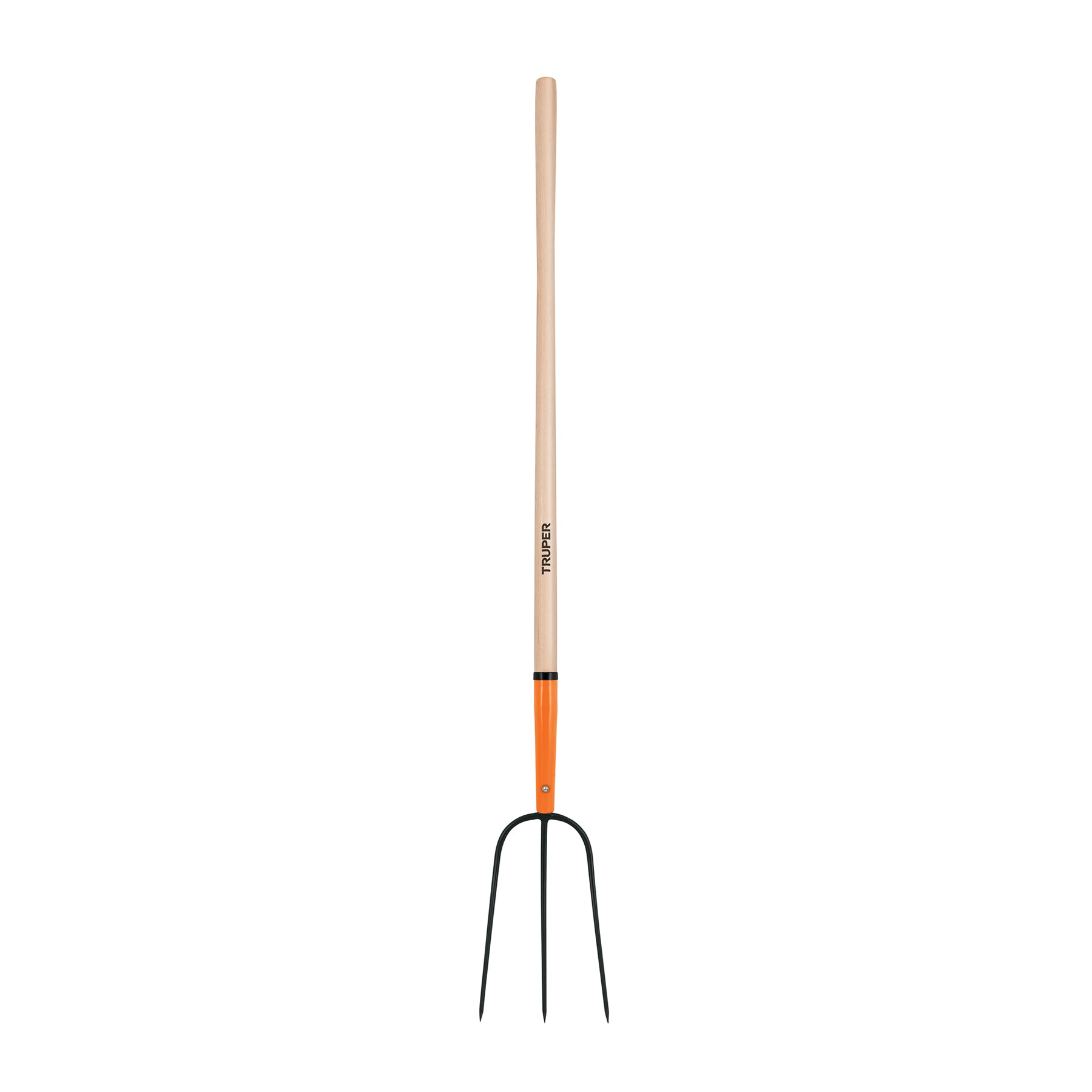 Bieldo para paja, 3 dientes, mango largo 48", Truper
