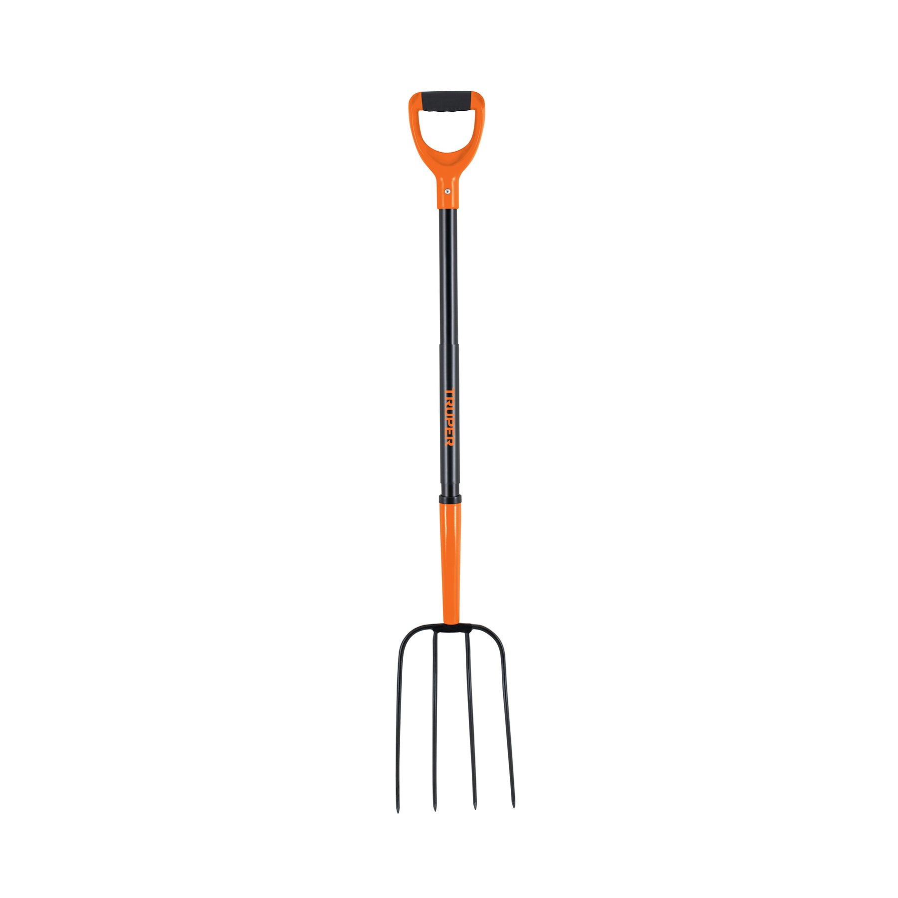 Bieldo para paja, 4 dientes, mango de acero 37",puñoY Truper