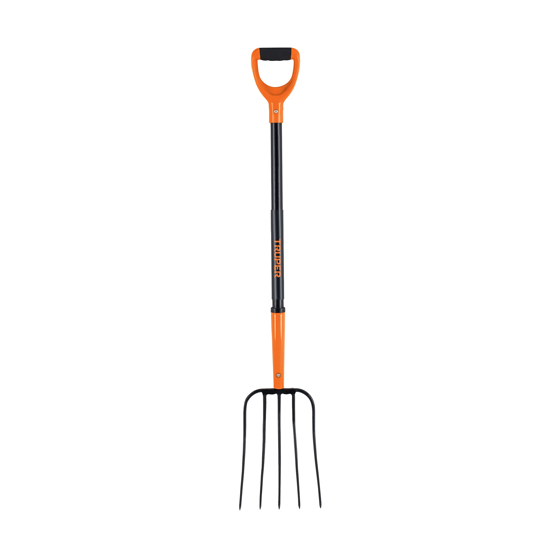 Bieldo para paja, 5 dientes, mango de acero 37",puñoY Truper
