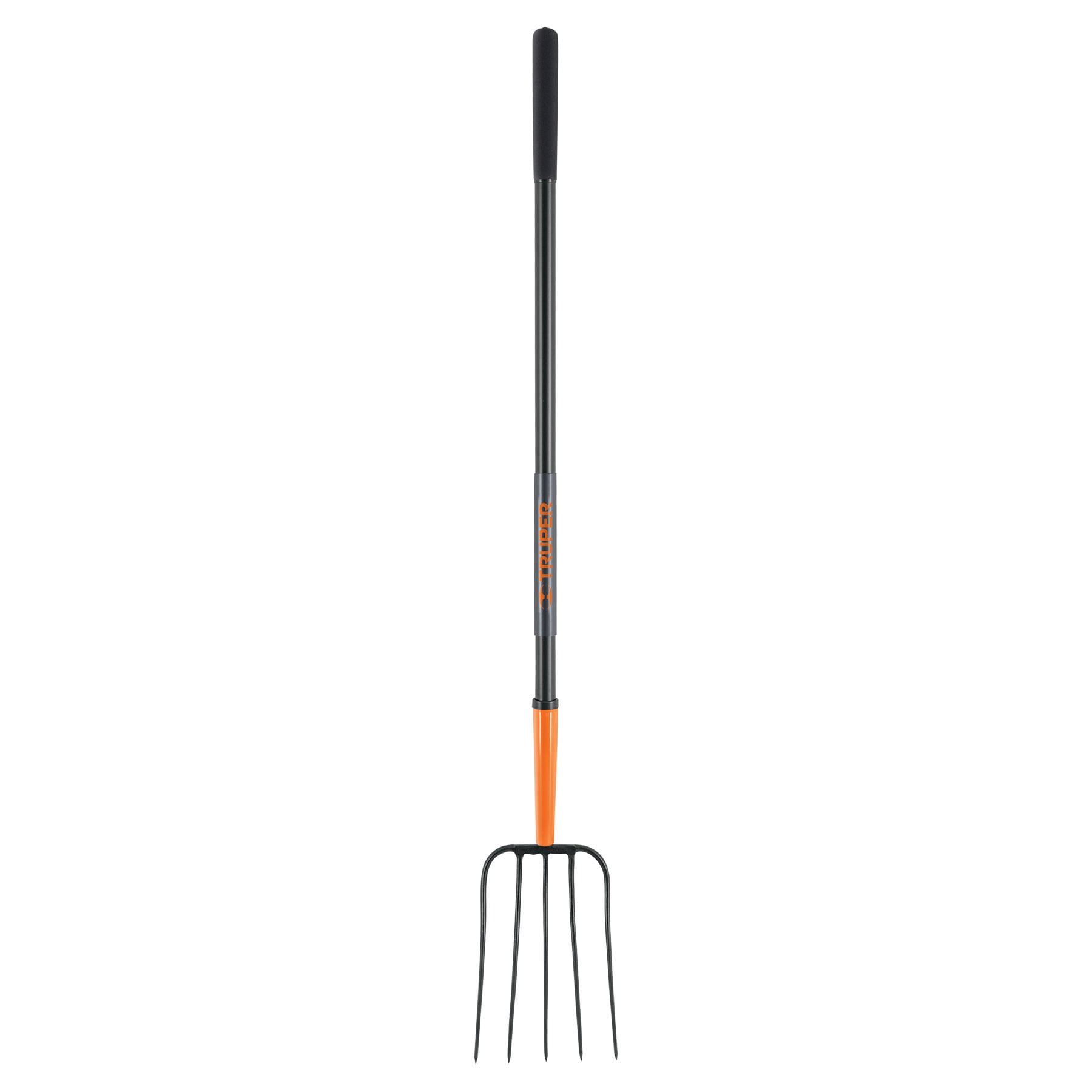 Bieldo para paja, 5 dientes, mango largo de acero 48" Truper