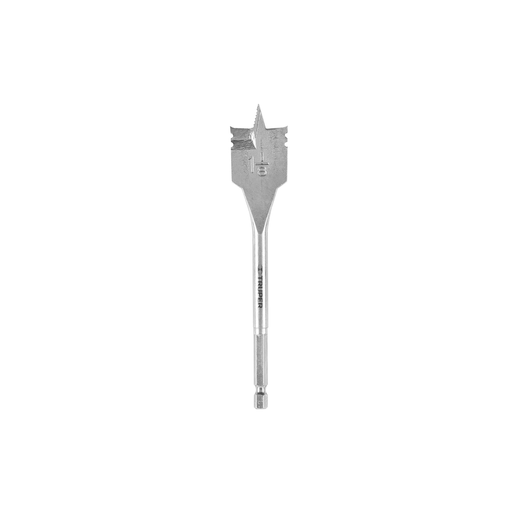 Broca plana de manita 1-1/8" para madera, Truper