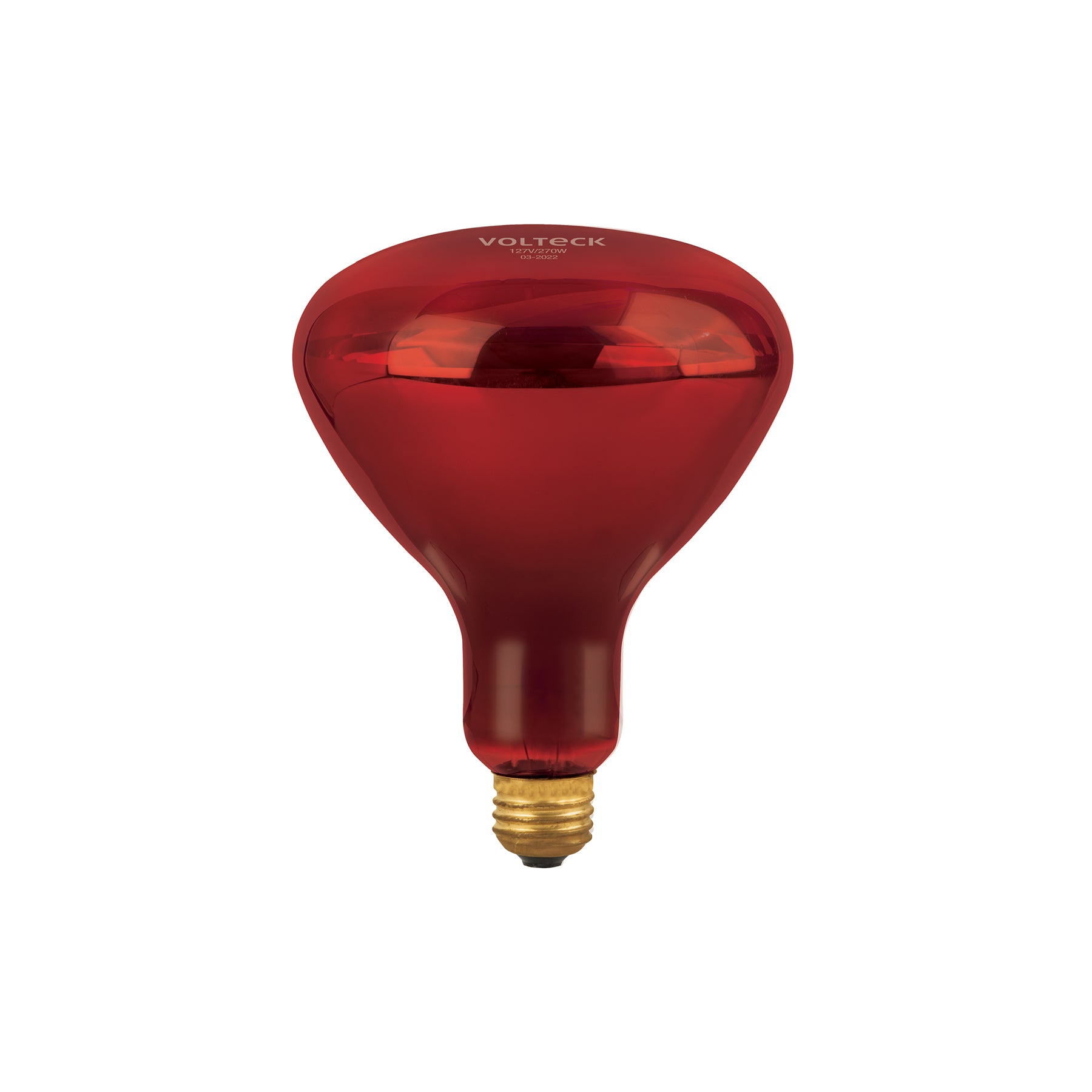 Lámpara incandescente de calor, BR40 270 Watts, rojo, Volteck, BR-40I, 48324
