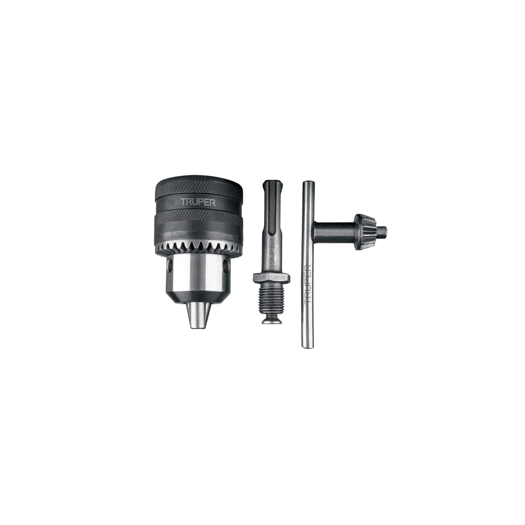 Broquero de 1/2" con llave y adaptador SDS Plus para rotomartillo