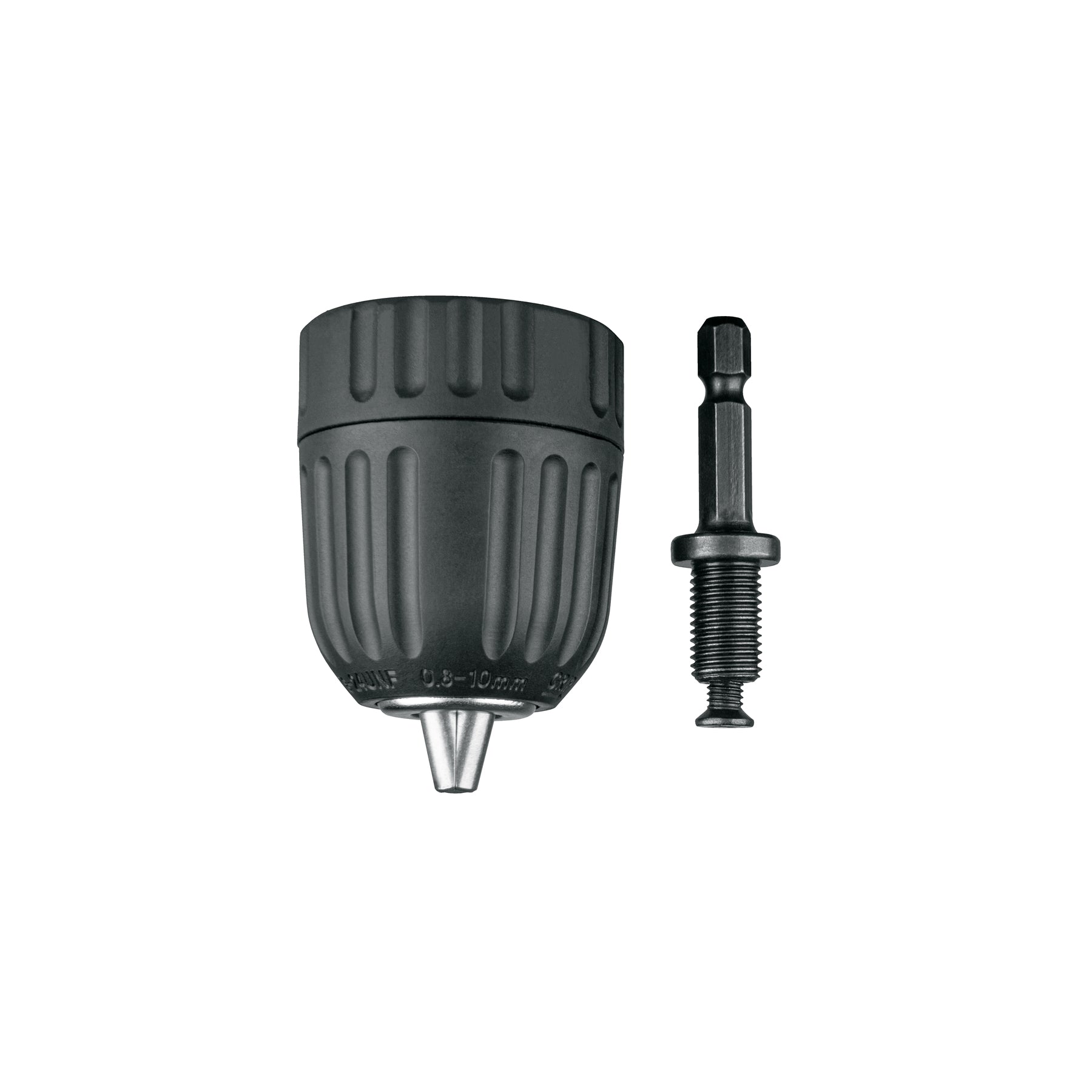 Broquero 3/8" s/llave, con adaptador Hex 1/4" para destornillador