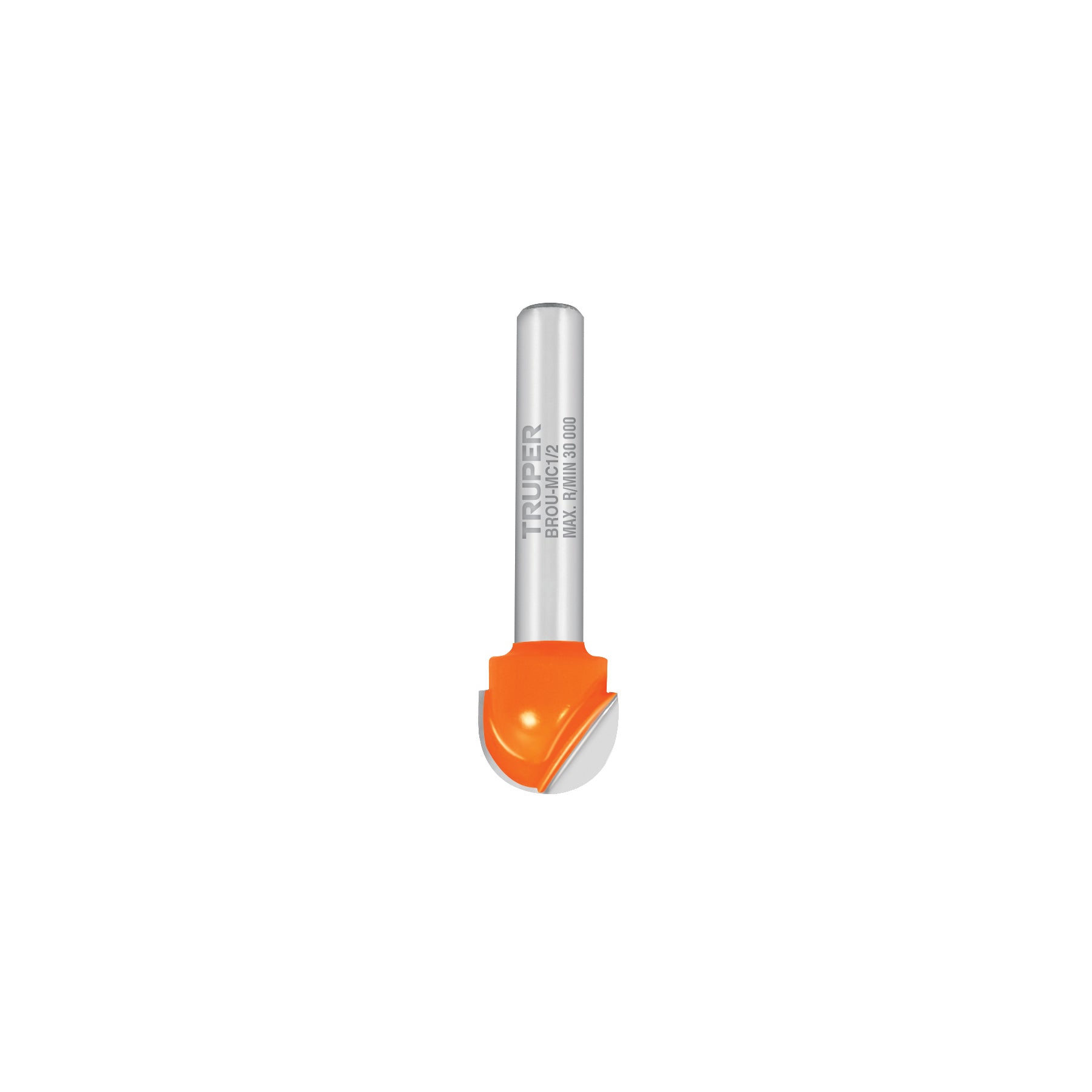 Broca para router, media caña, 1/2", Truper