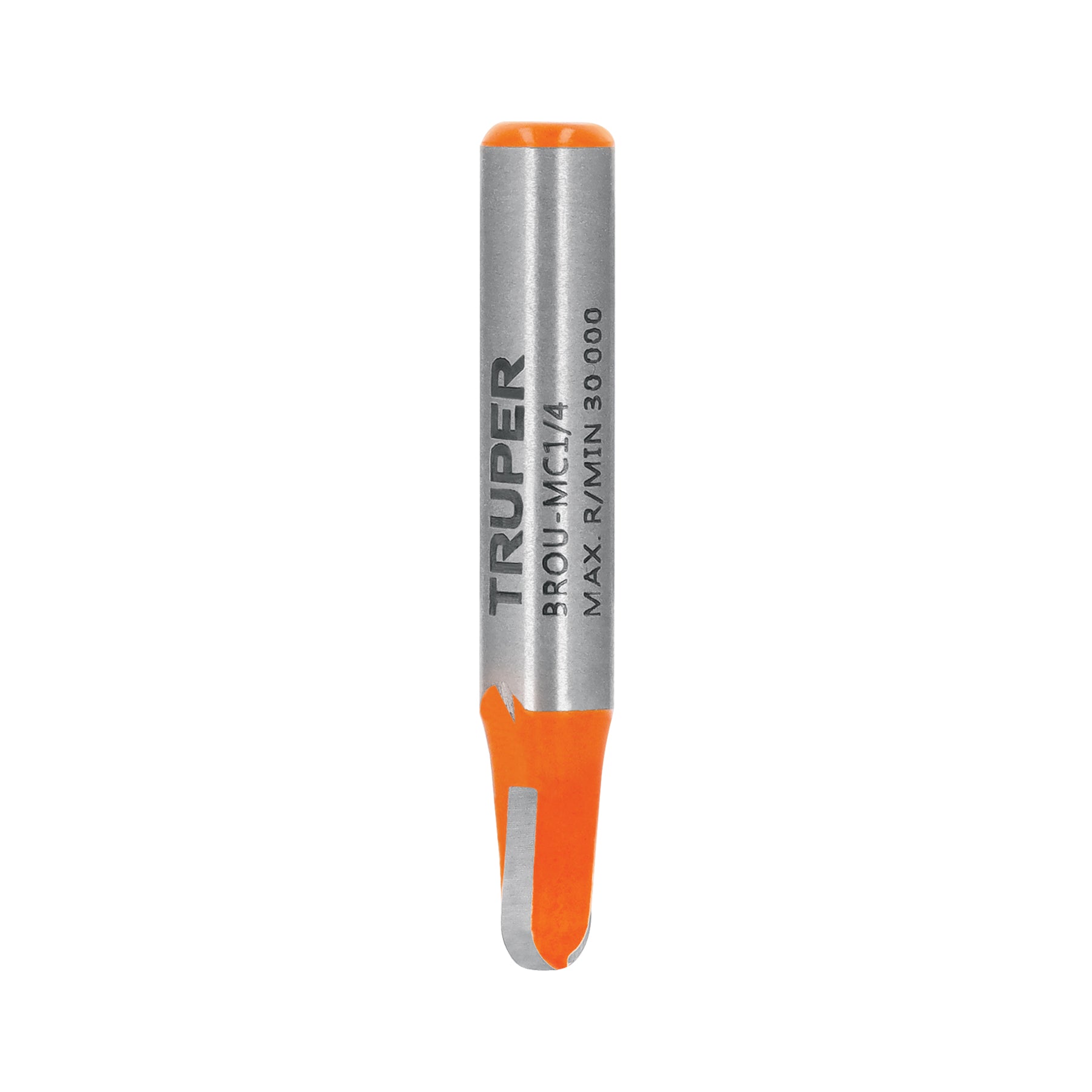 Broca para router, media caña, 1/4", Truper