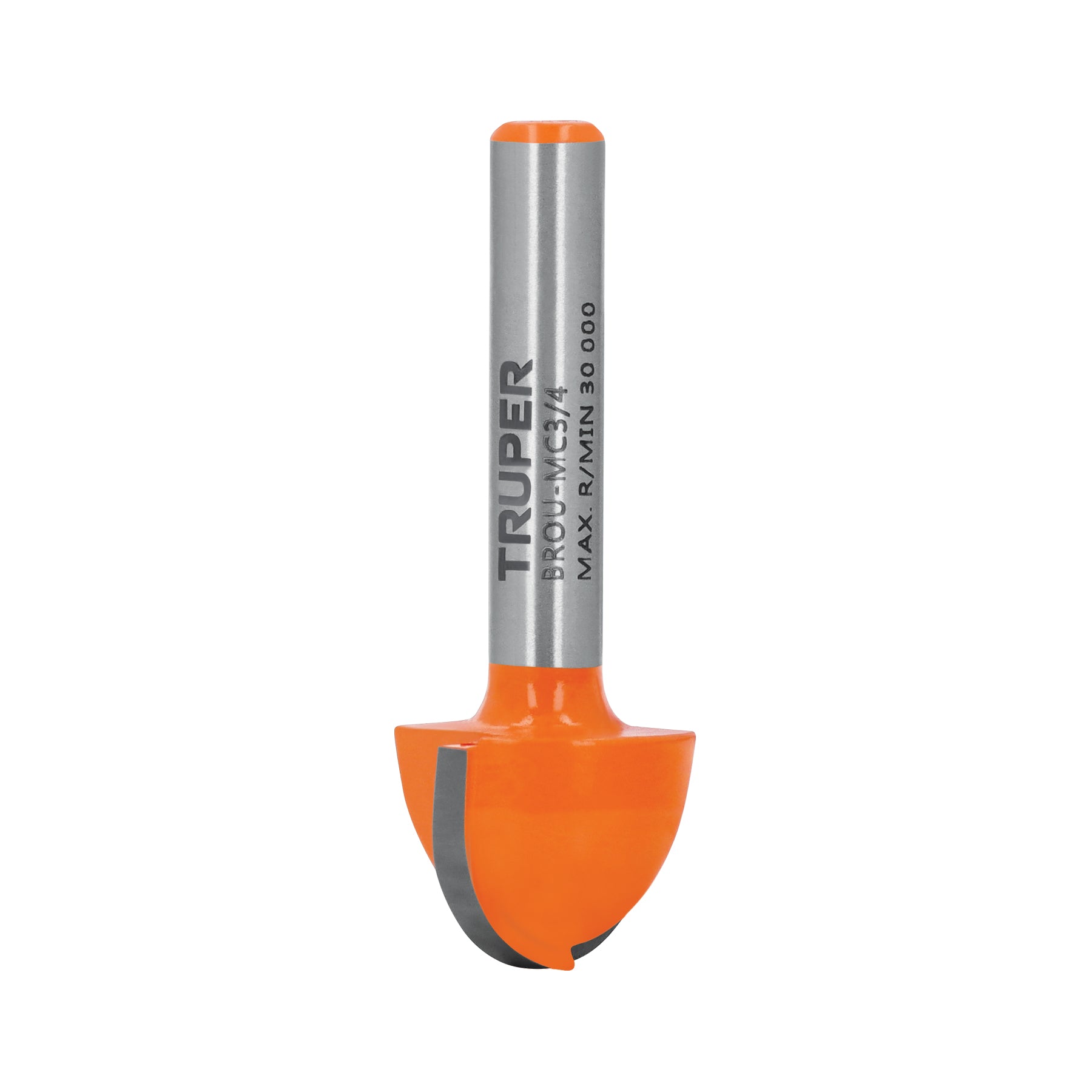 Broca para router, media caña, 3/4", Truper