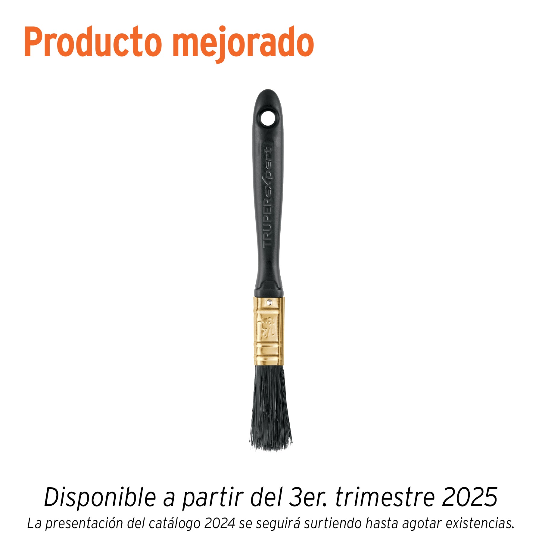Brocha profesional de 1/2" mango de plástico, Truper Expert