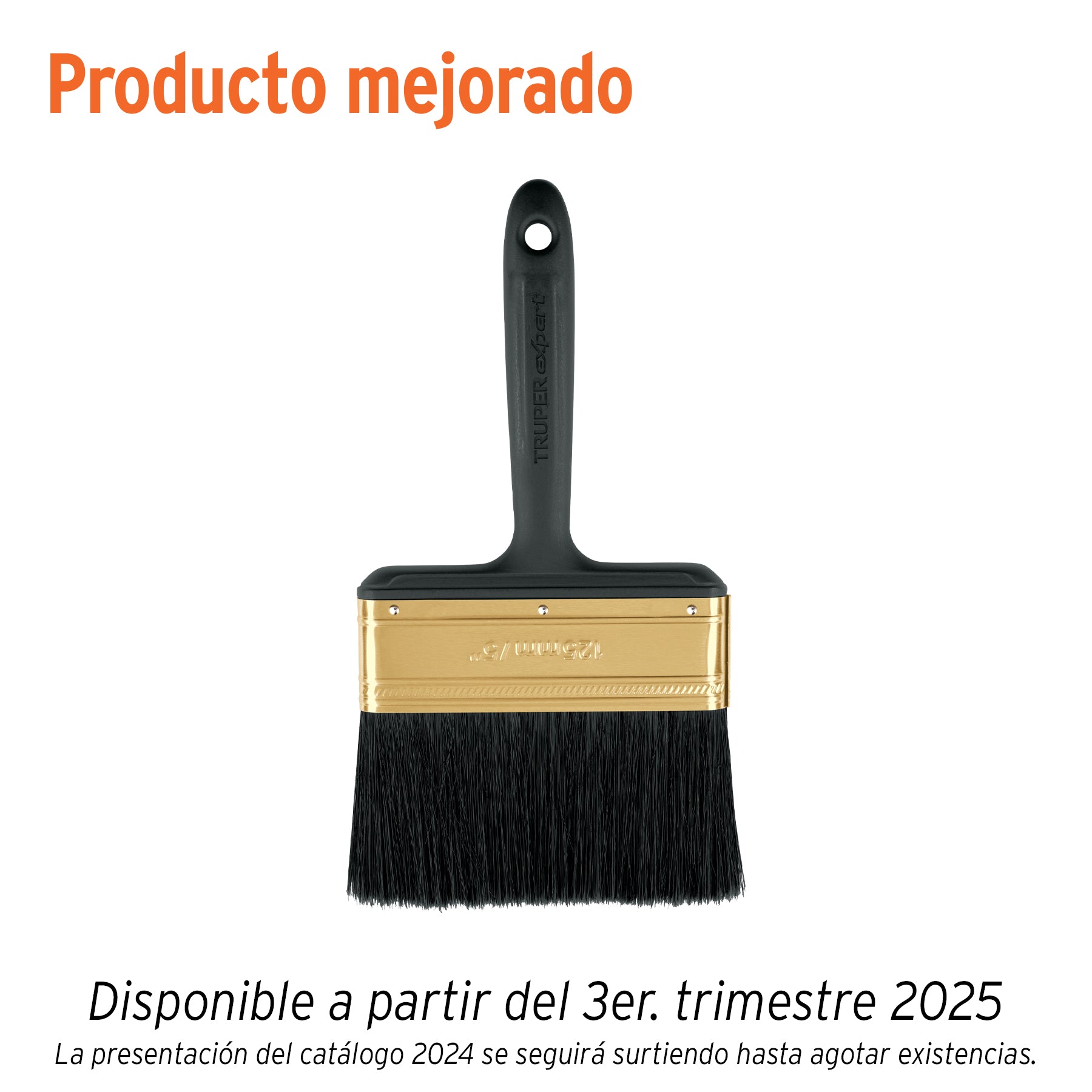 Brocha profesional de 5" mango de plástico, Truper Expert
