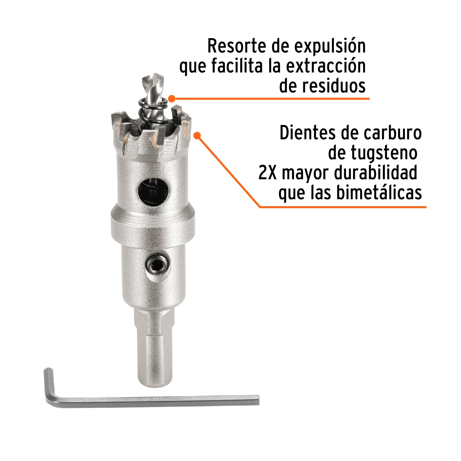 Brocasierra de carburo de tungsteno, 7/8", Truper