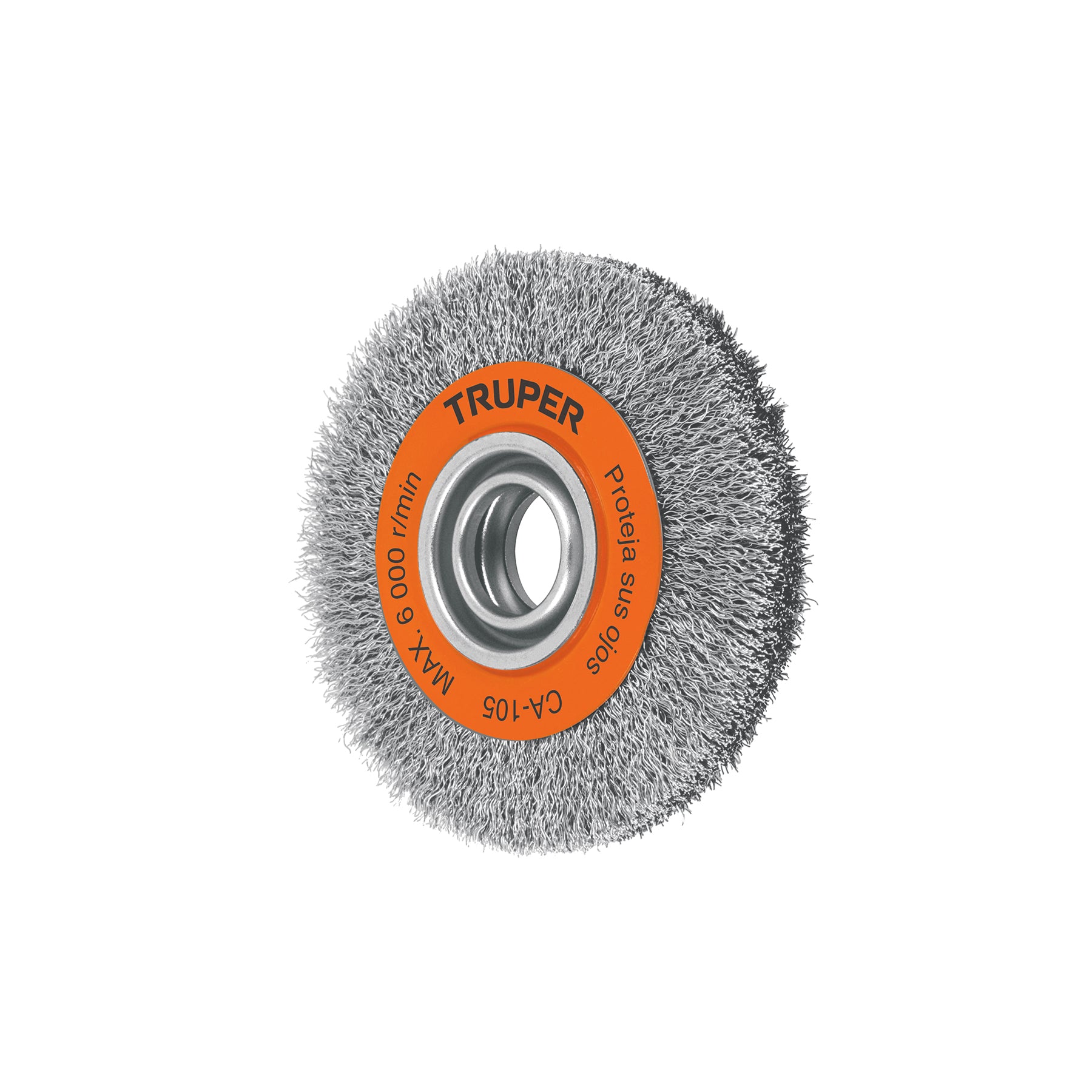 Carda alambre ondulado 6" x 13/16" para esmeril, Truper